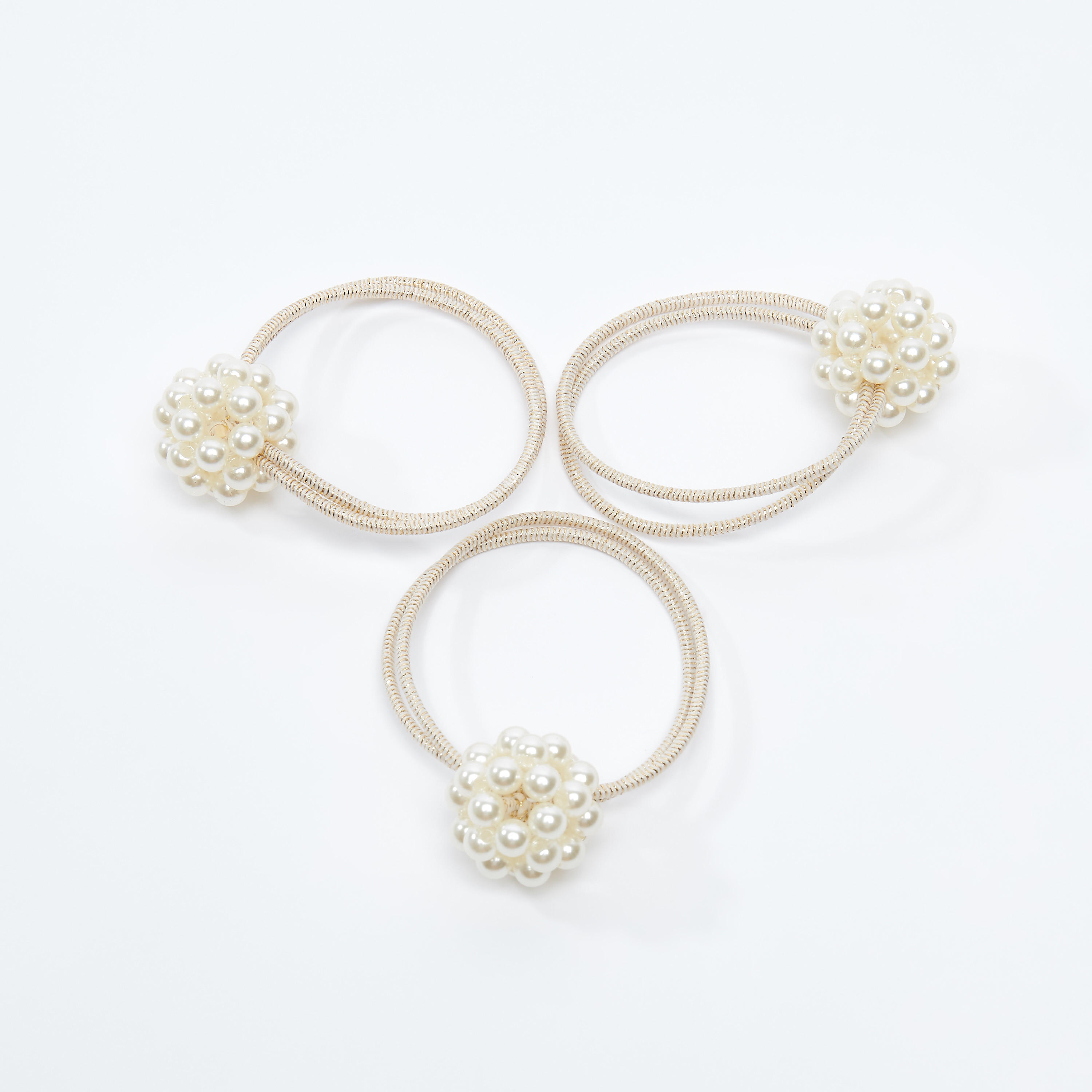 ربطة شعر بارزة الملمس بتفاصيل خرز - طقم من 3 قطع-women-hairaccessories-image-4