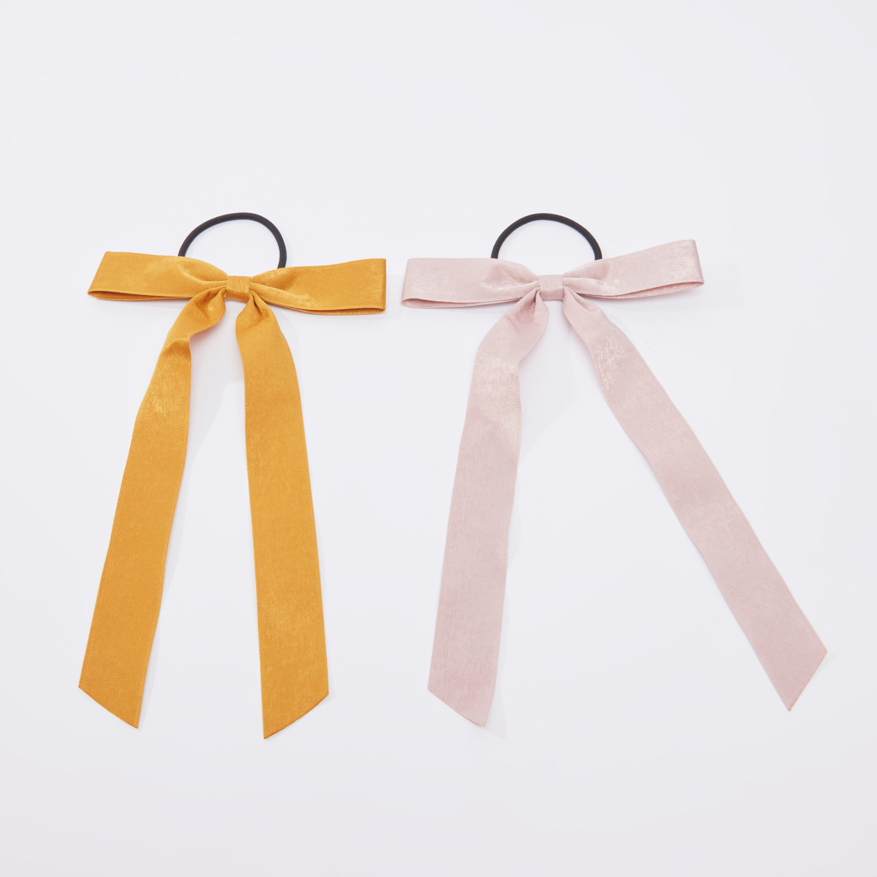 ربطة شعر بارزة الملمس بفيونكة - طقم من قطعتين-women-hairaccessories-image-1