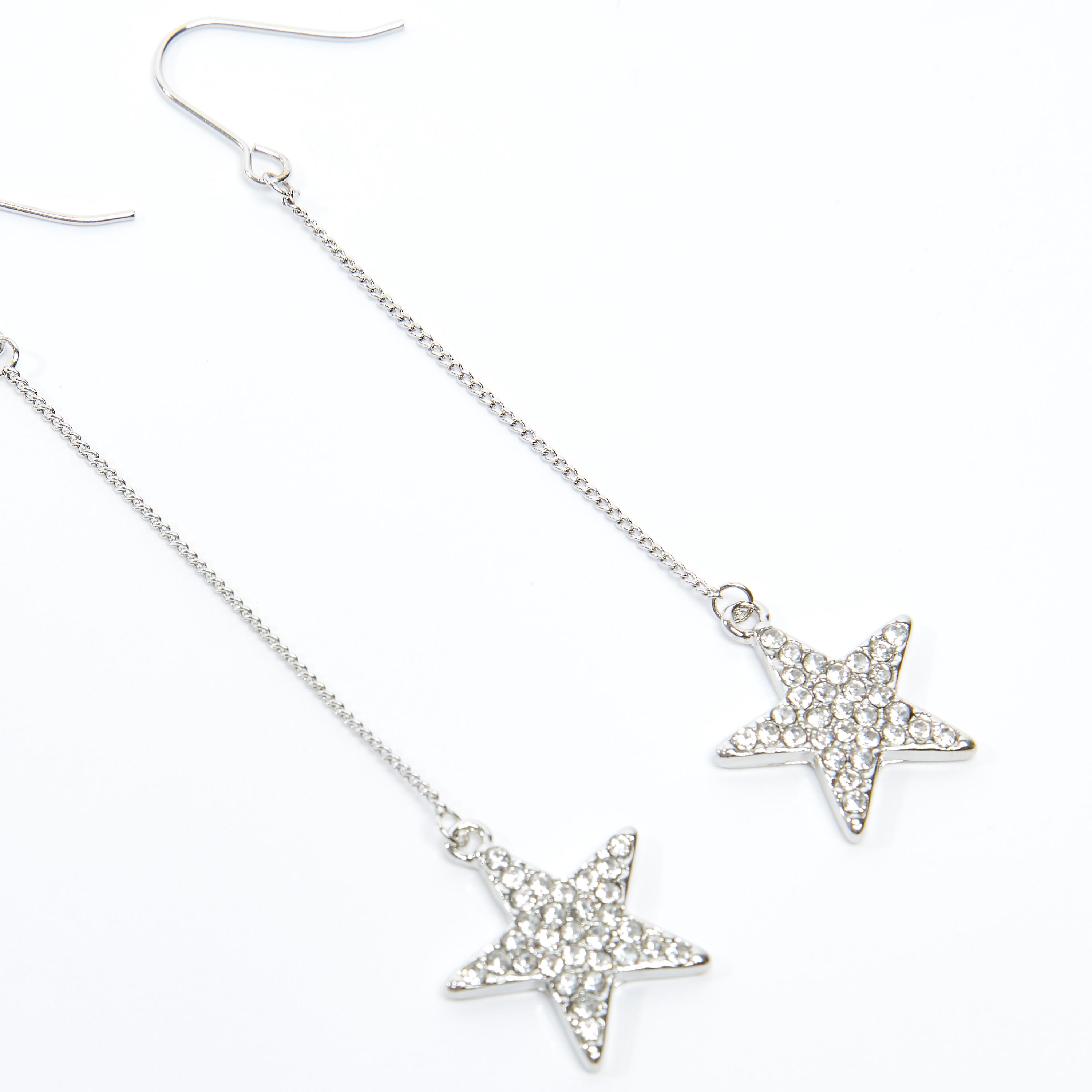 حلقان متدلية على شكل نجمة مرصّعة بخطّاف-women-watchesandjewellery-jewellery-earrings-image-3