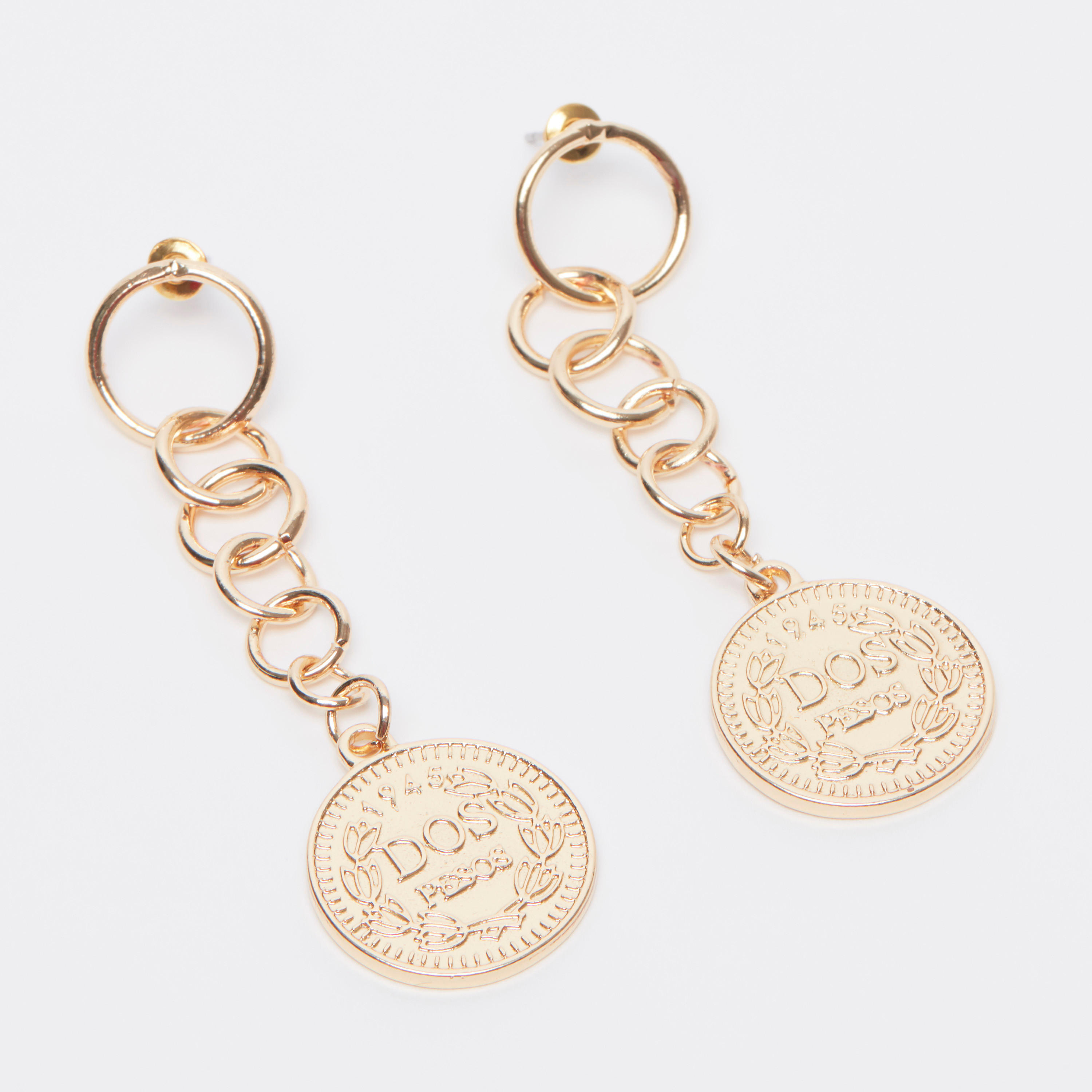 أقراط متدليّة ميتاليك بمكبس إغلاق-women-watchesandjewellery-jewellery-earrings-image-3