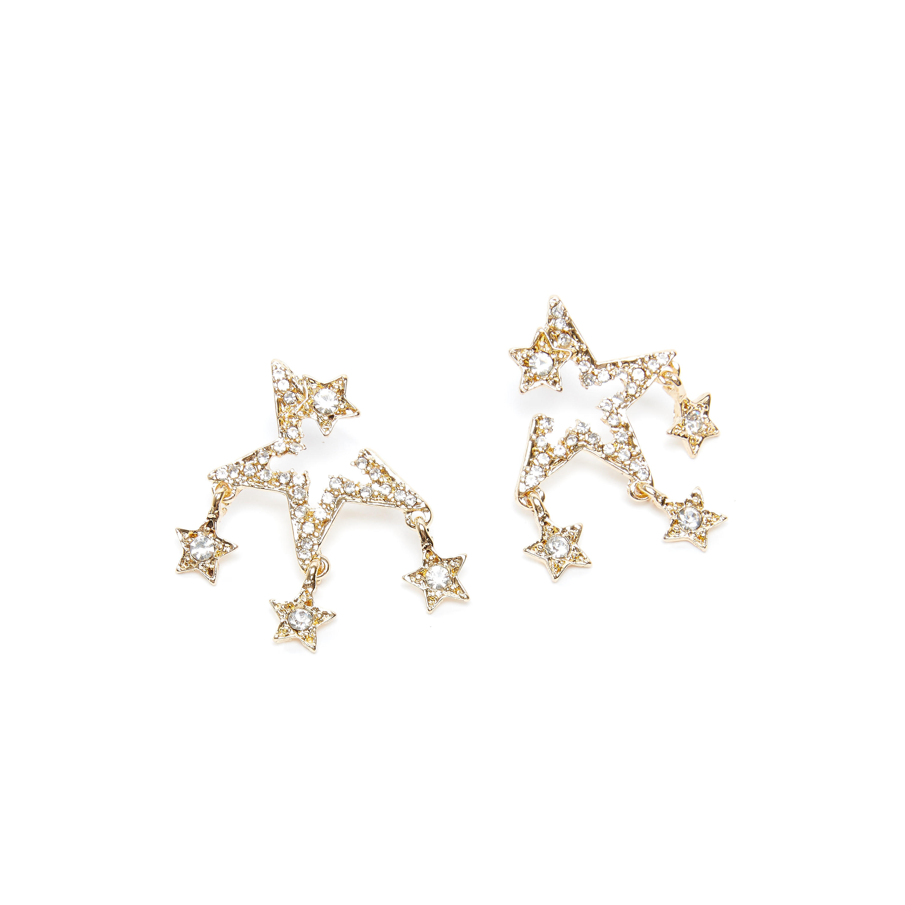 أقراط مرصّعة بدلّاية ومكبس إغلاق-women-watchesandjewellery-jewellery-earrings-image-3