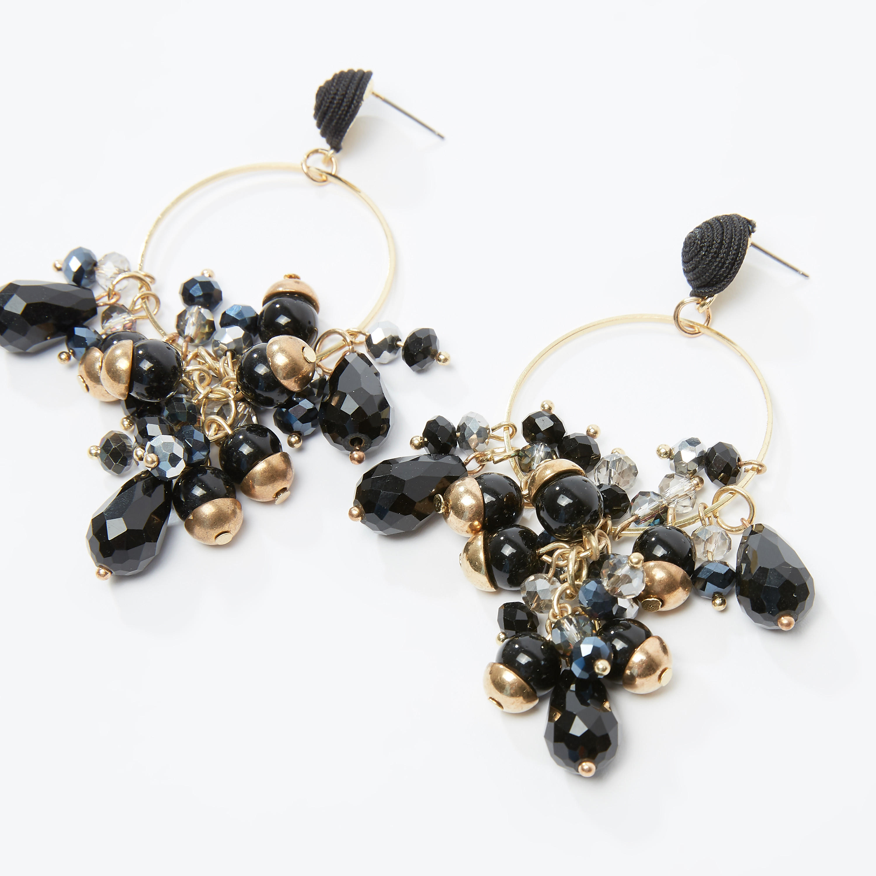 Embellished Dangling Earrings with Pushback Closure-women-watchesandjewellery-jewellery-earrings-image-3