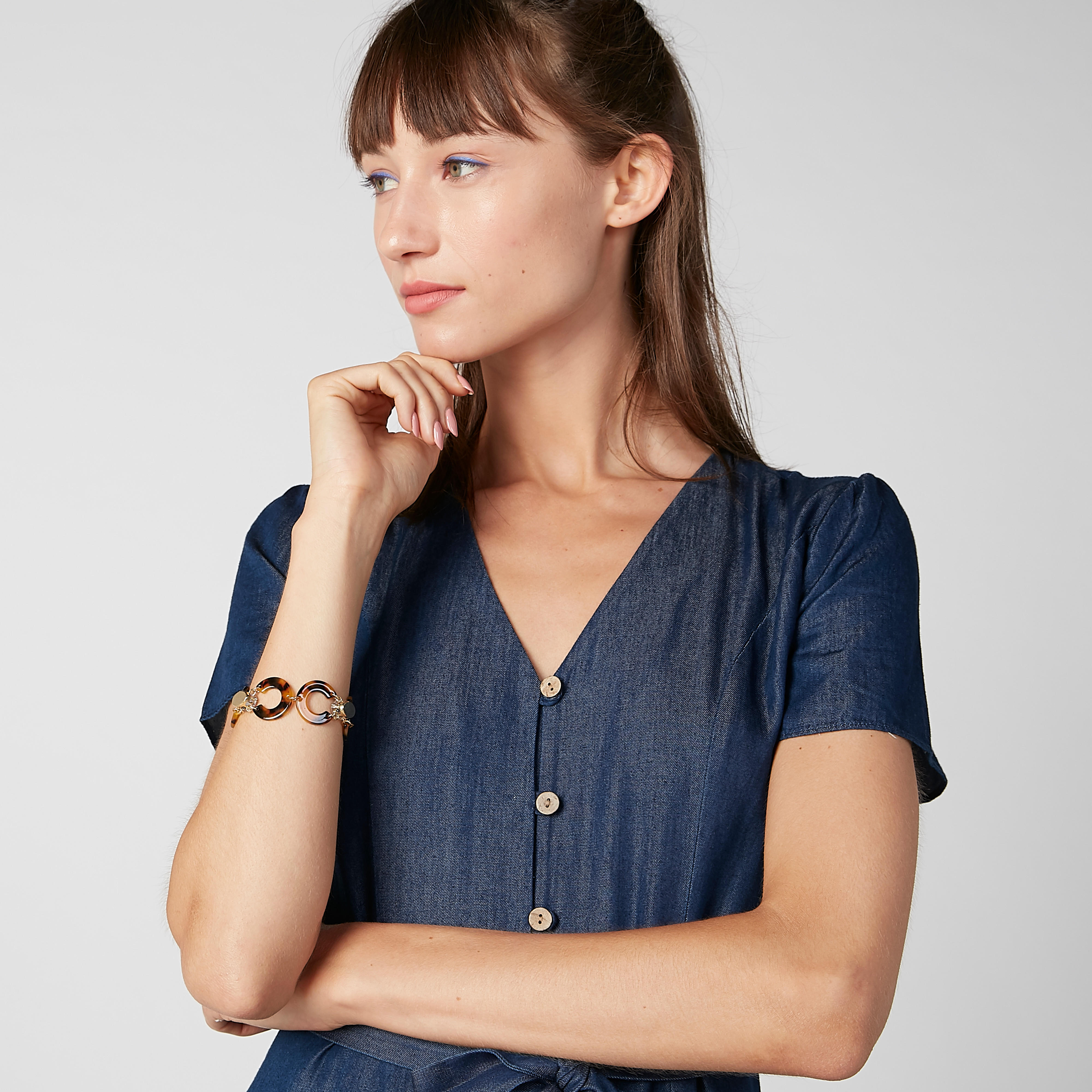 Embellished Bracelet with Magnetic Closure-women-watchesandjewellery-jewellery-banglesandbracelets-image-2