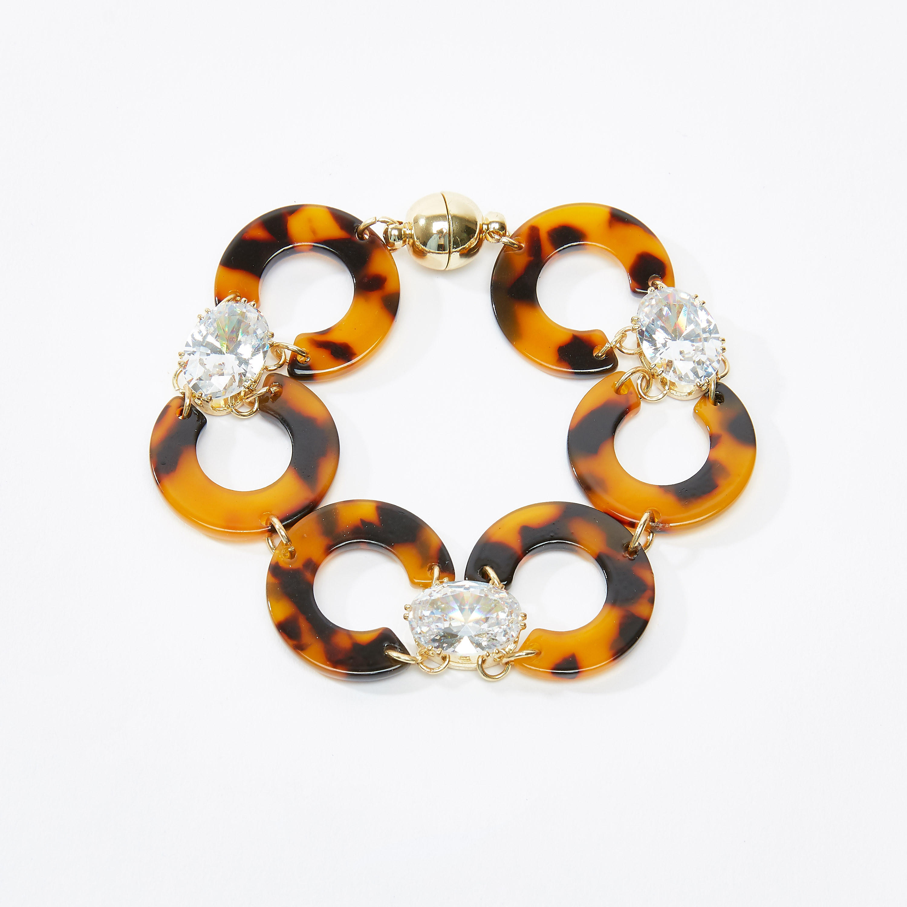 Embellished Bracelet with Magnetic Closure-women-watchesandjewellery-jewellery-banglesandbracelets-image-1