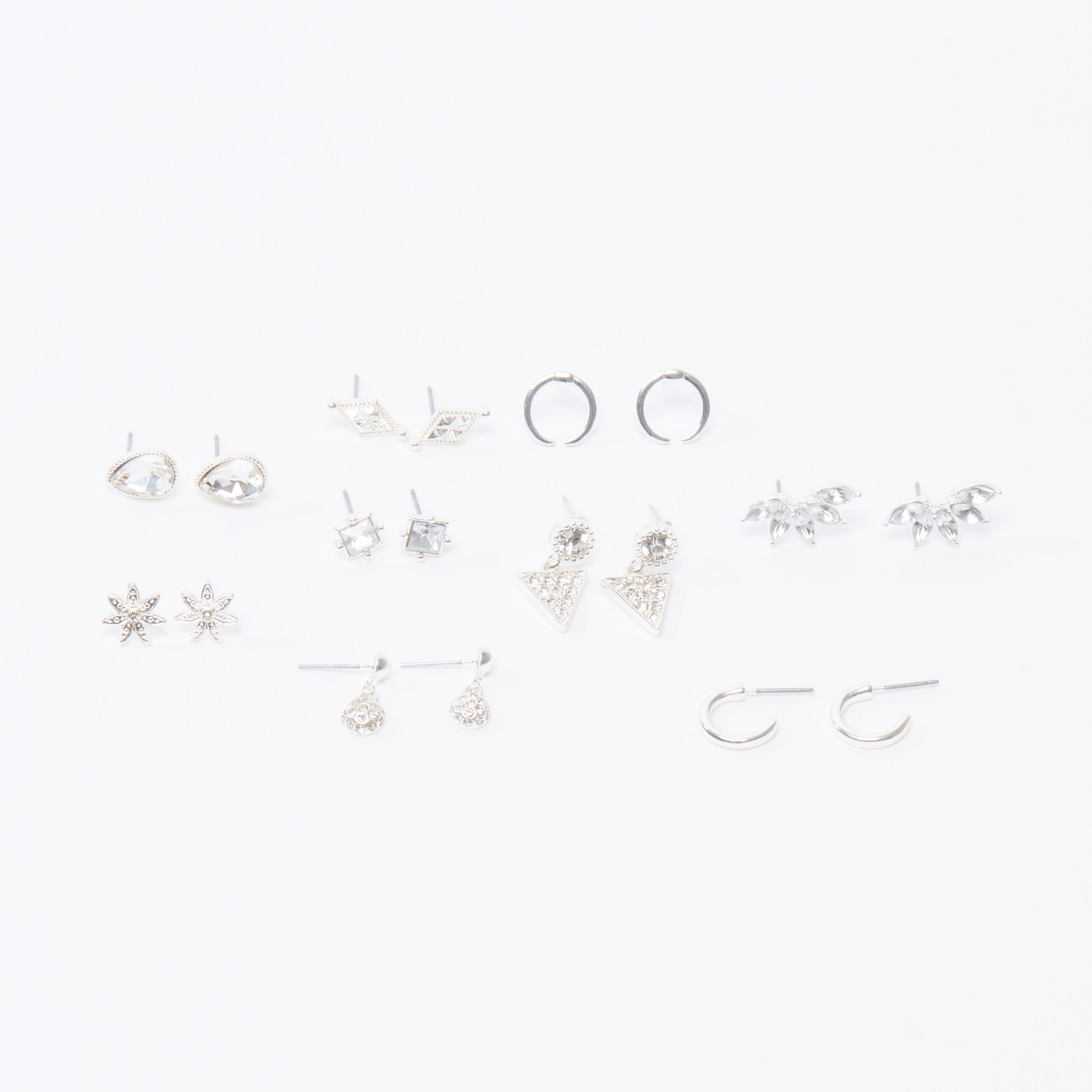 حلقان متنوّعة - طقم من 9 أزواج-women-watchesandjewellery-jewellery-earrings-image-1