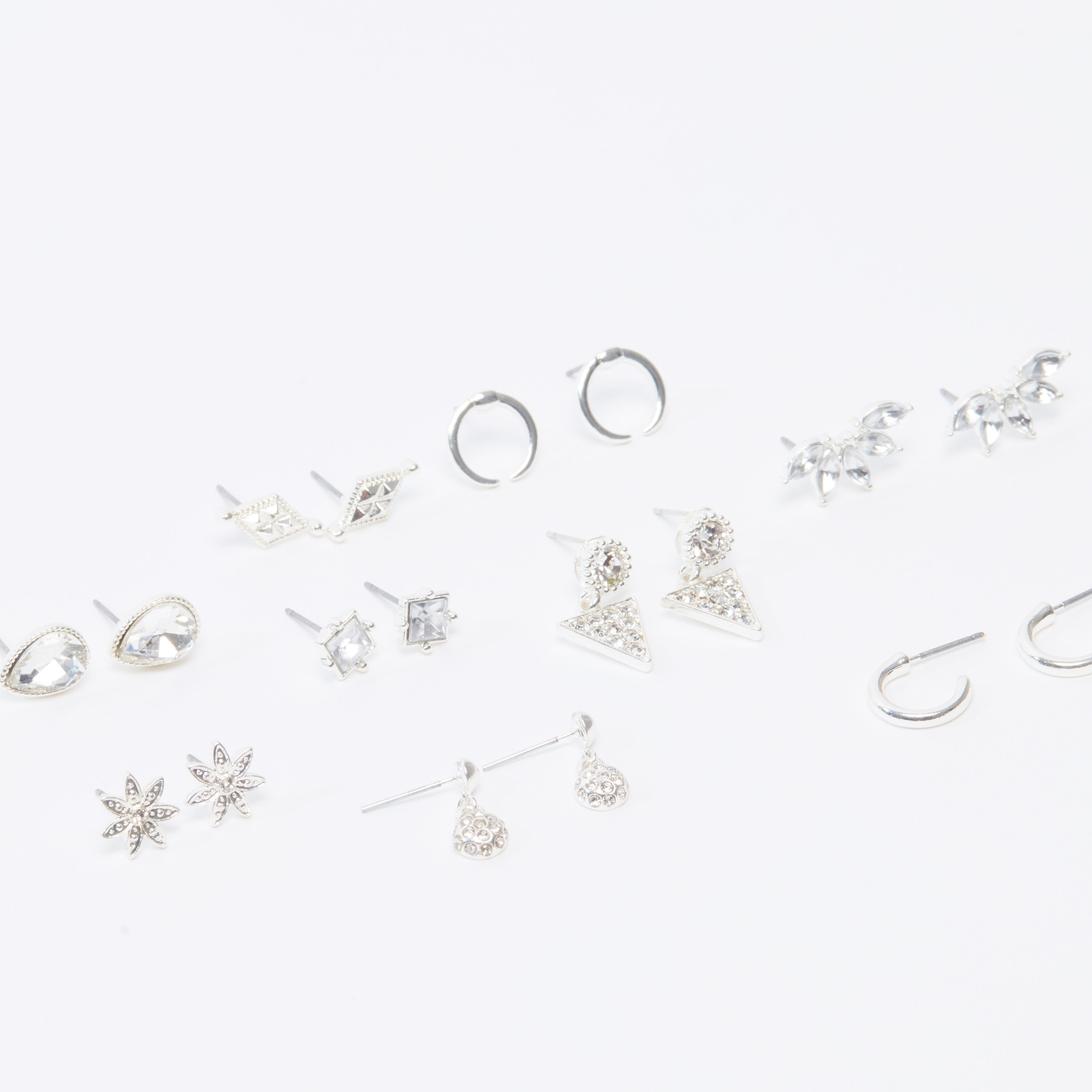 حلقان متنوّعة - طقم من 9 أزواج-women-watchesandjewellery-jewellery-earrings-image-3