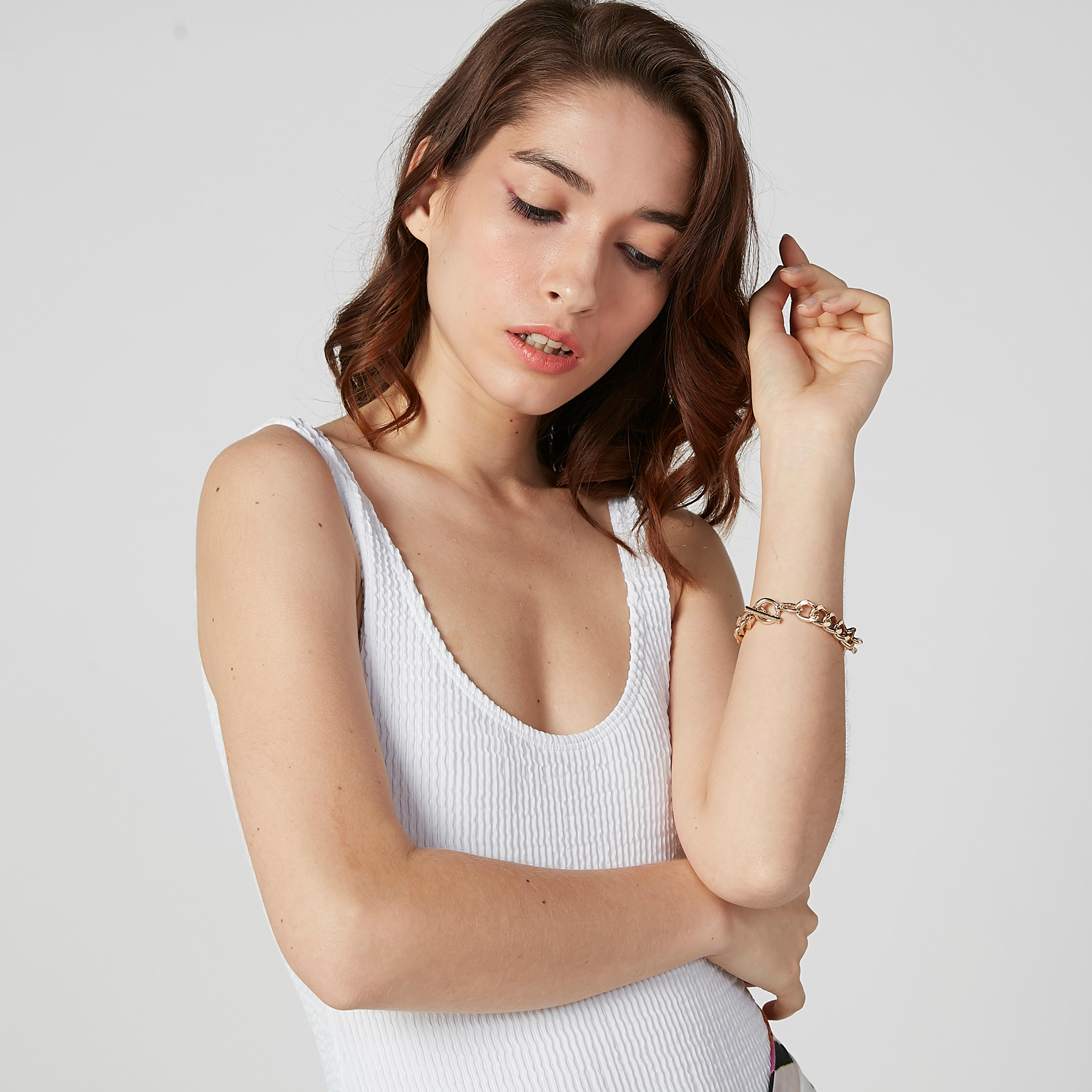 سوار ميتاليك ومشبك متداخل-women-watchesandjewellery-jewellery-banglesandbracelets-image-2