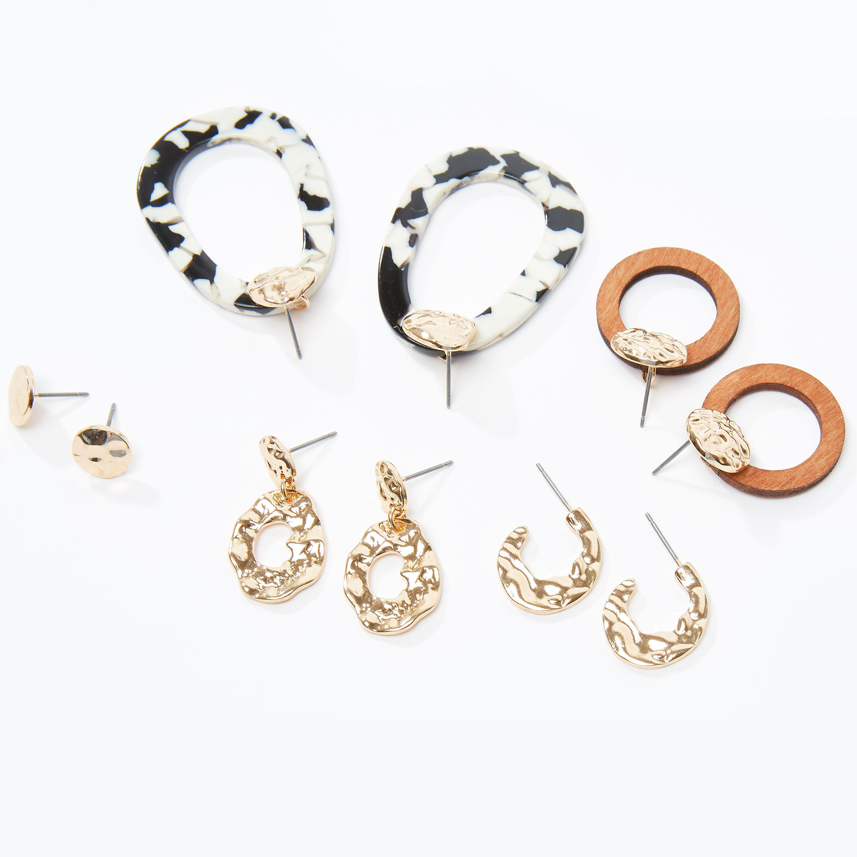 Set of 5 - Assorted Earrings with Pushback Closure-women-watchesandjewellery-jewellery-earrings-image-3