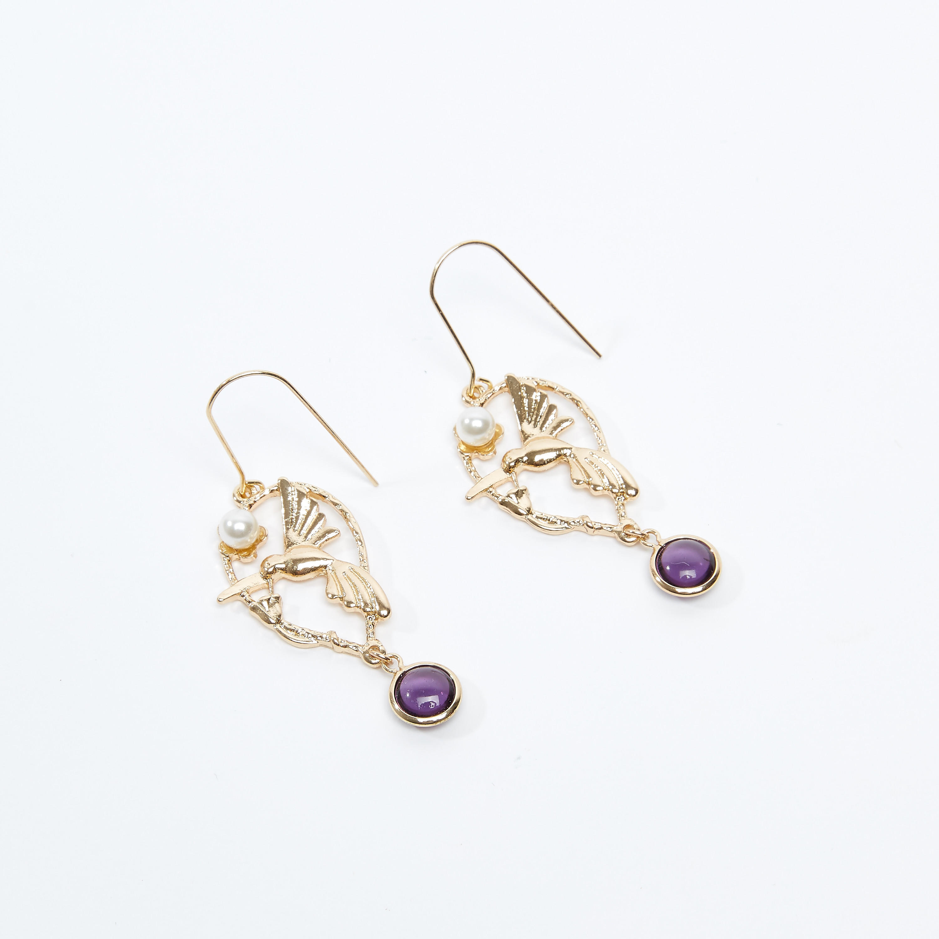 Embellished Dangling Earrings with Fish Hook-women-watchesandjewellery-jewellery-earrings-image-1