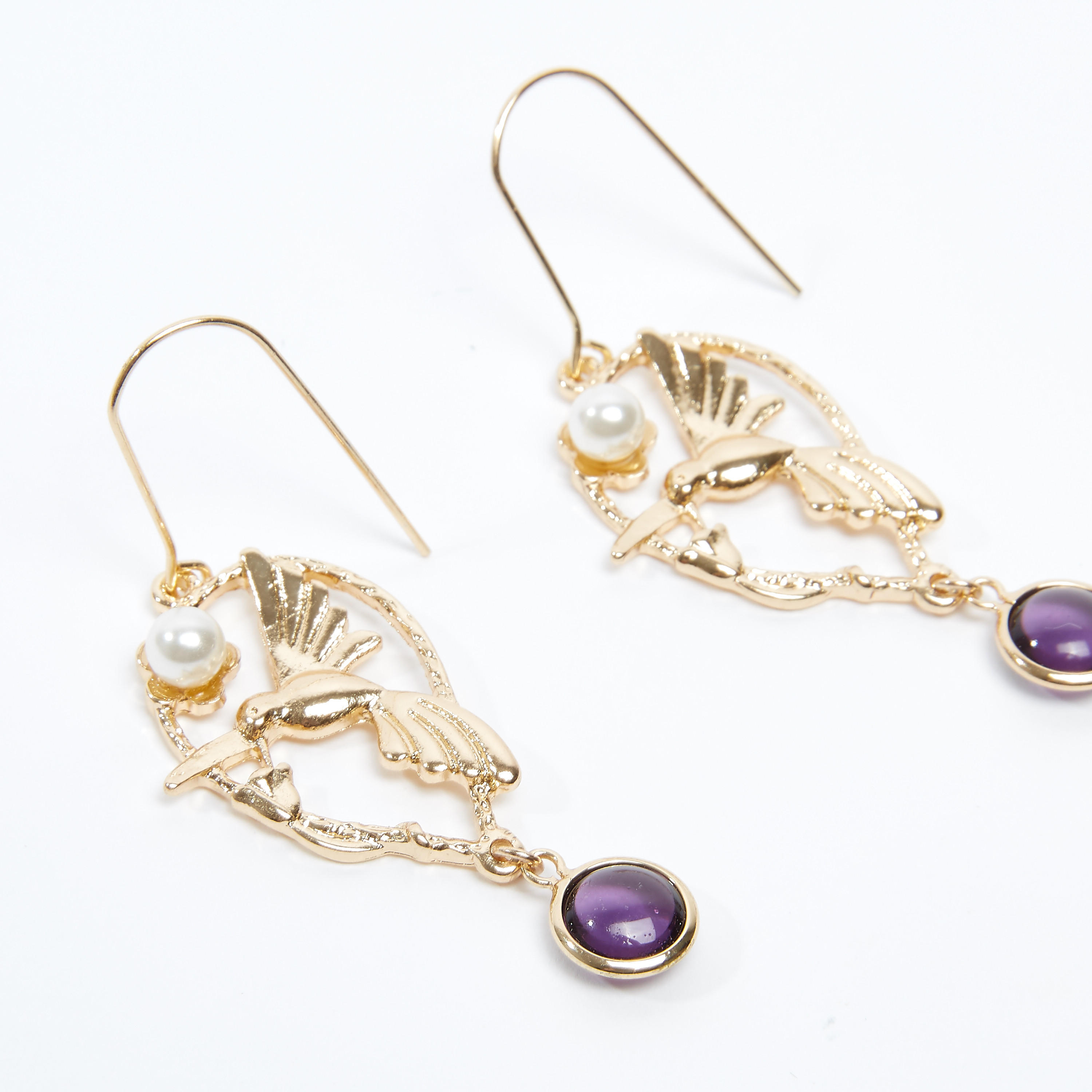 Embellished Dangling Earrings with Fish Hook-women-watchesandjewellery-jewellery-earrings-image-3