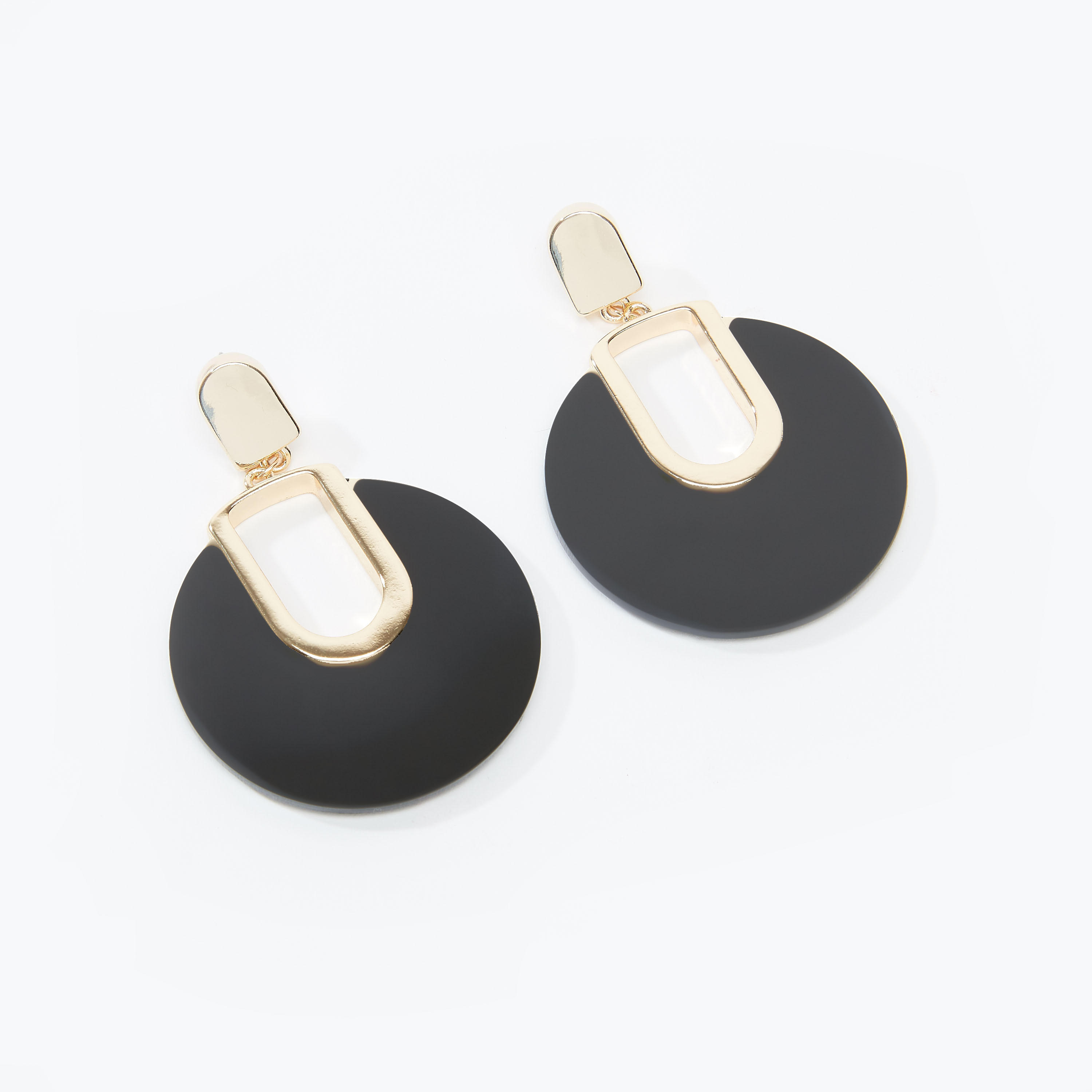 Round Dangling Earrings with Pushback Closure-women-watchesandjewellery-jewellery-earrings-image-1