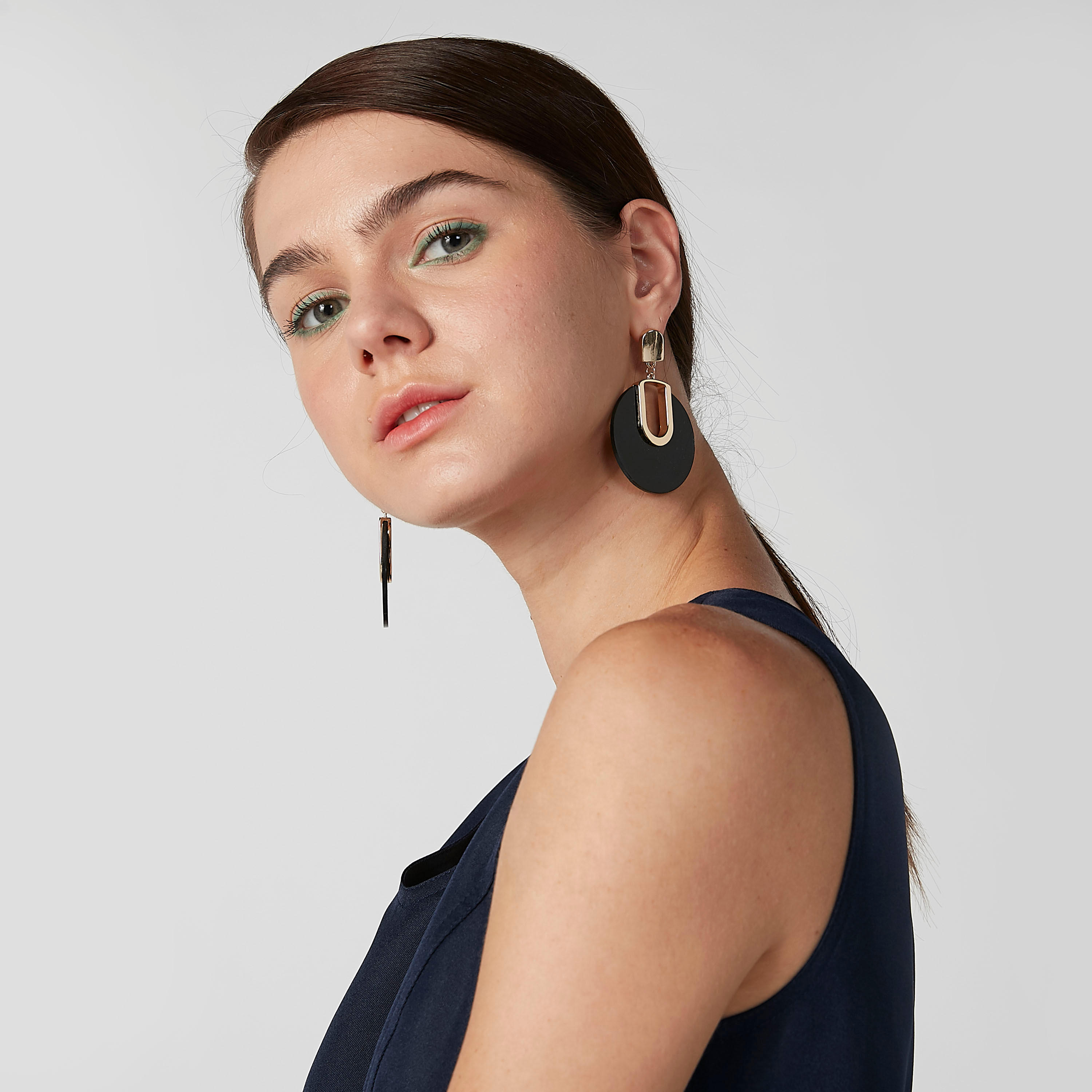 Round Dangling Earrings with Pushback Closure-women-watchesandjewellery-jewellery-earrings-image-2
