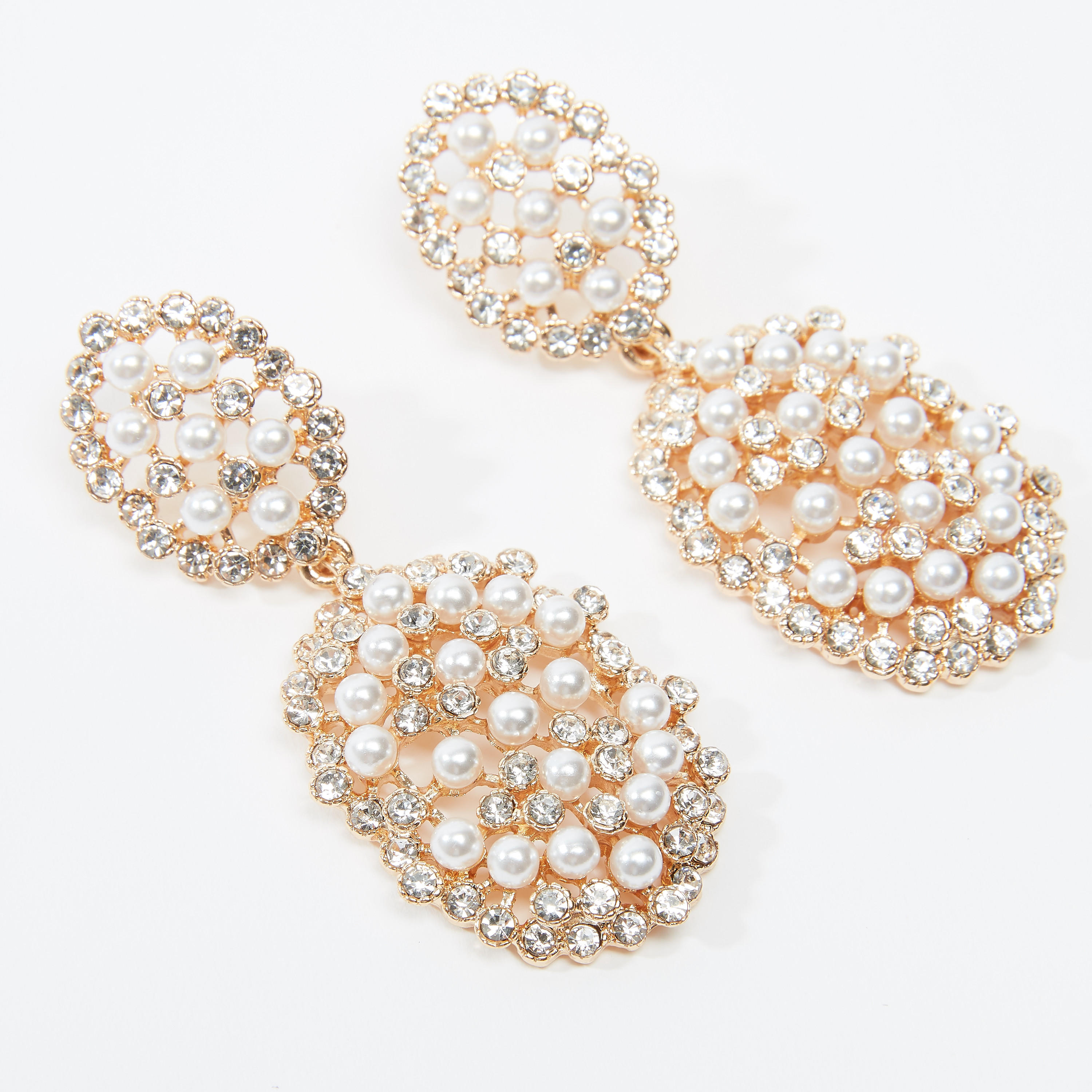 Embellished Dangling Earrings with Pushback Closure-women-watchesandjewellery-jewellery-earrings-image-3