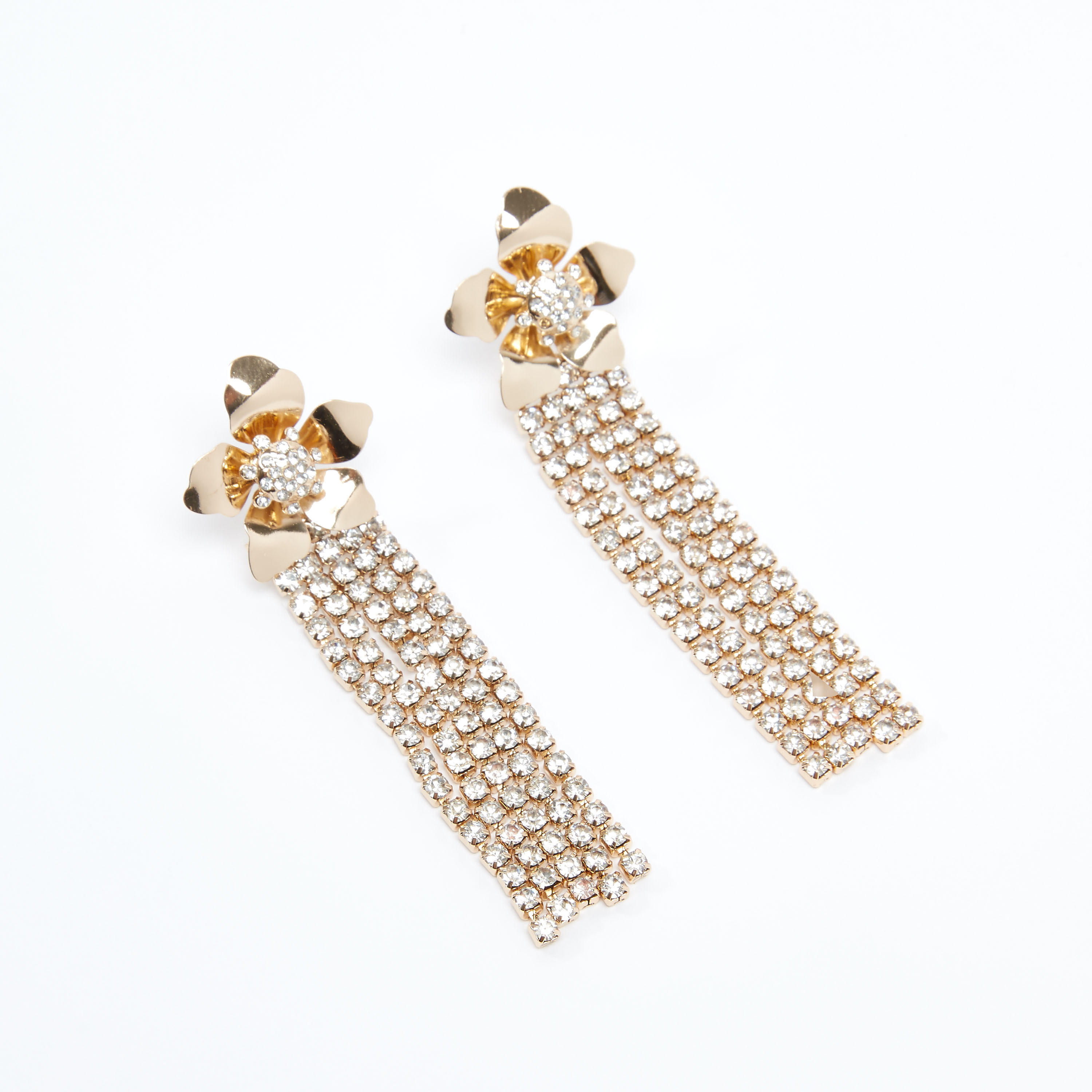 حلقان بدلّاية مزيّنة ومكبس إغلاق-women-watchesandjewellery-jewellery-earrings-image-1