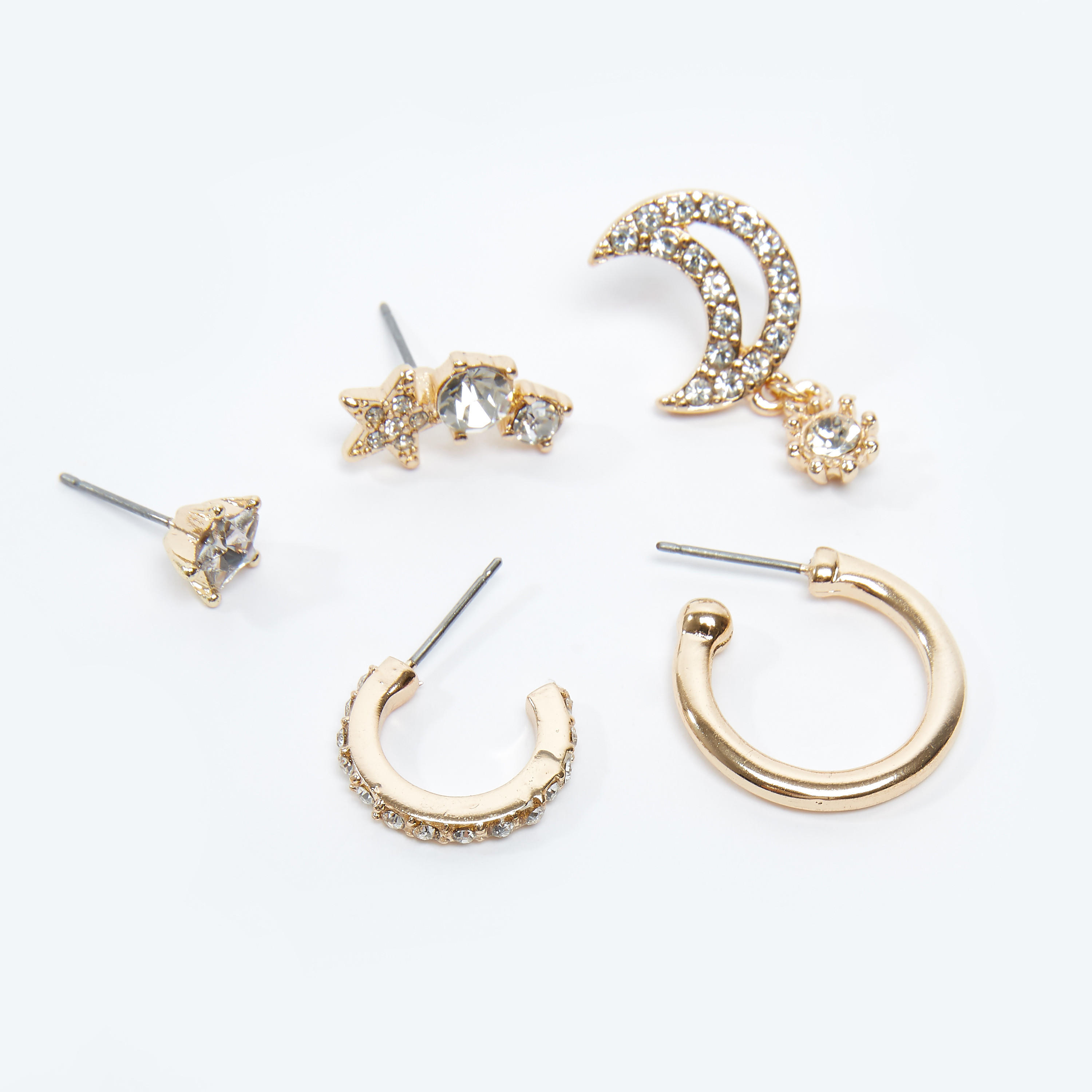 أقراط مزيّنة بمكبس إغلاق-women-watchesandjewellery-jewellery-earrings-image-1