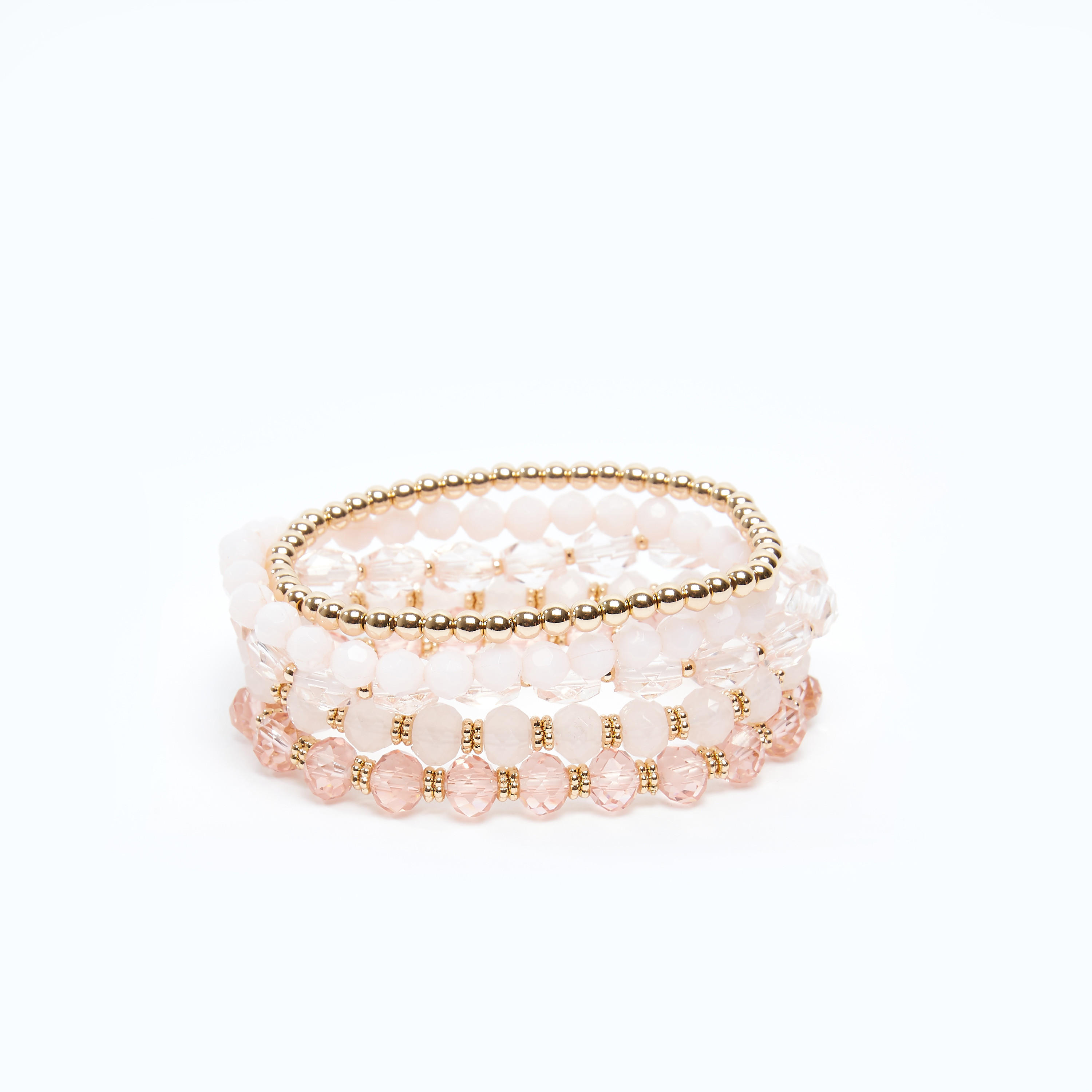 أساور مزينة بالخرز - طقم من 5 قطع-women-watchesandjewellery-jewellery-banglesandbracelets-image-3