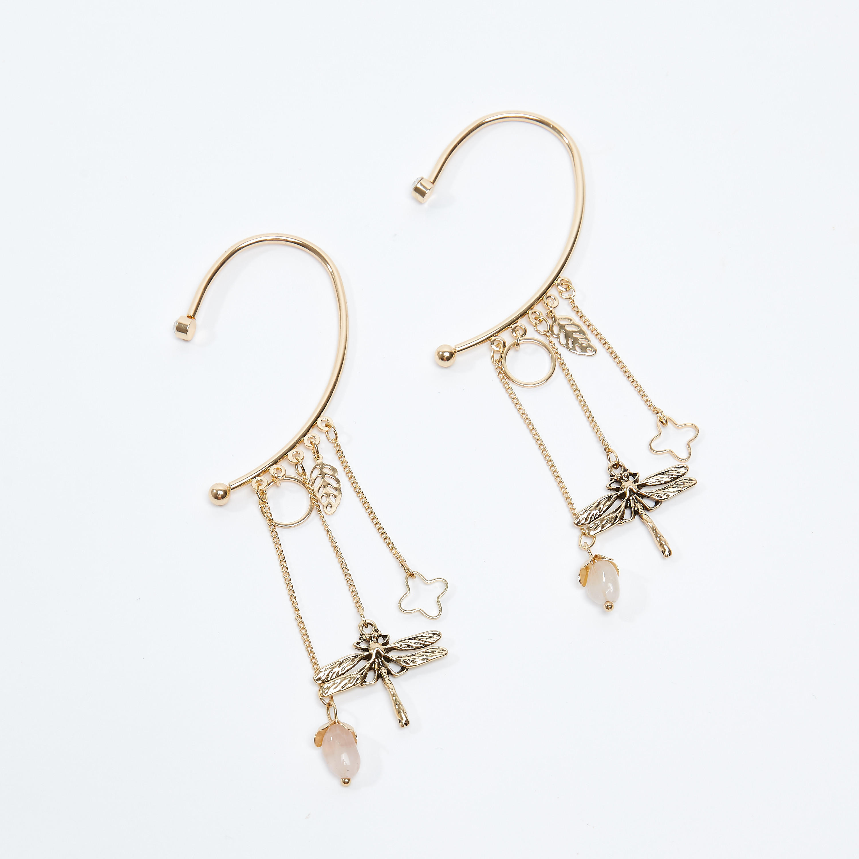 Embellished Dangling Ear Cuffs-women-watchesandjewellery-jewellery-earrings-image-1