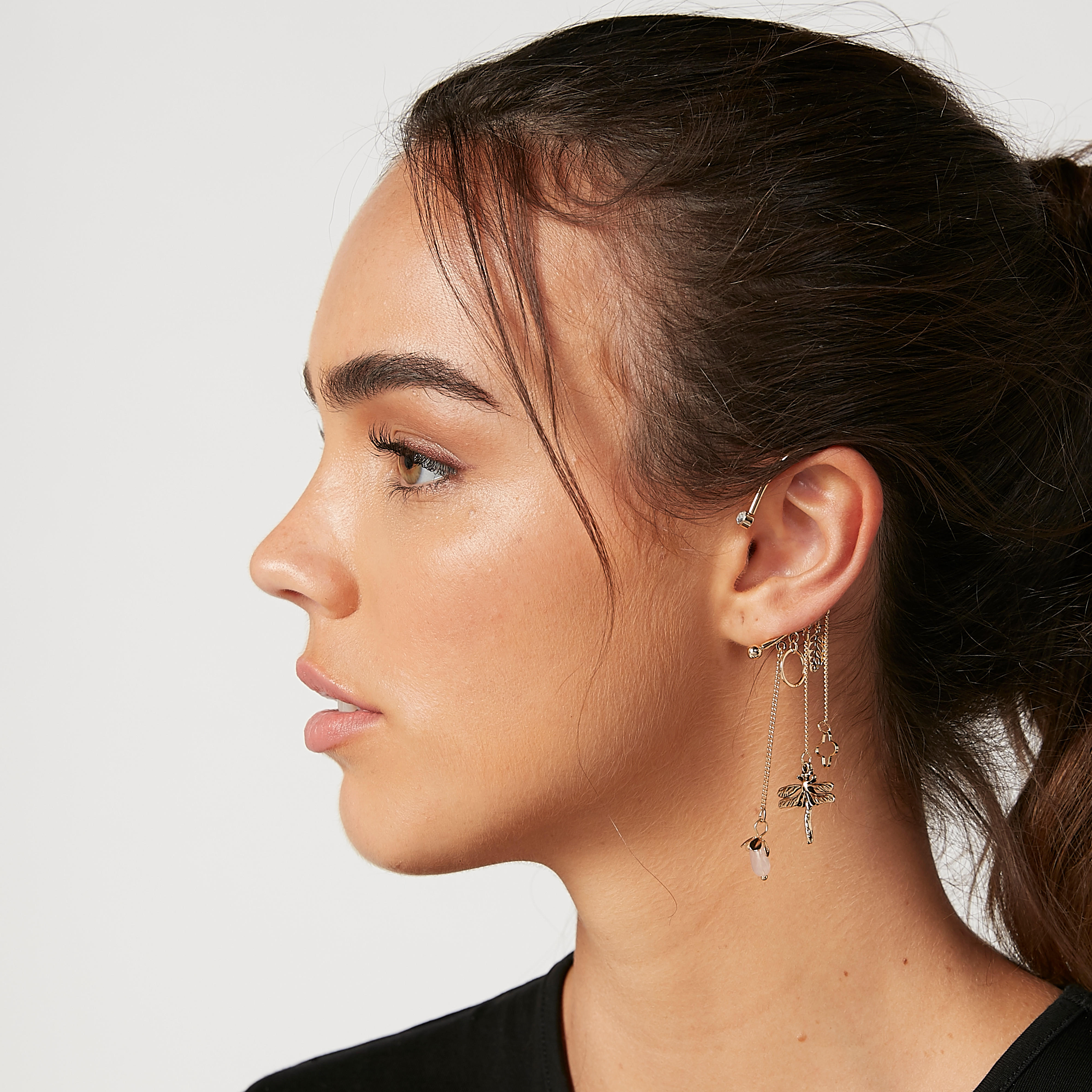 Embellished Dangling Ear Cuffs-women-watchesandjewellery-jewellery-earrings-image-2