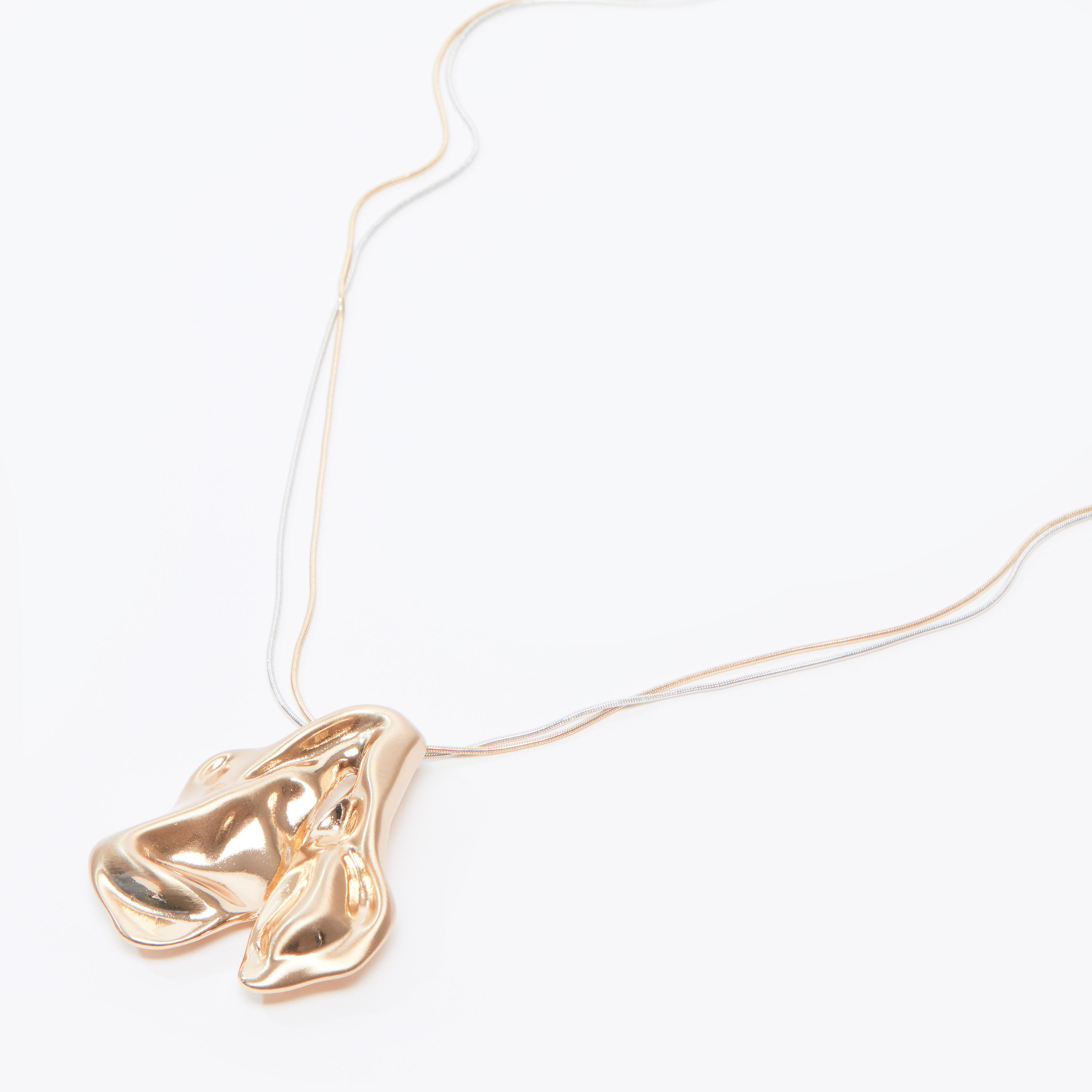 قلادة ميتاليك بدلّاية ومشبك إغلاق-women-watchesandjewellery-jewellery-necklacesandpendants-image-3