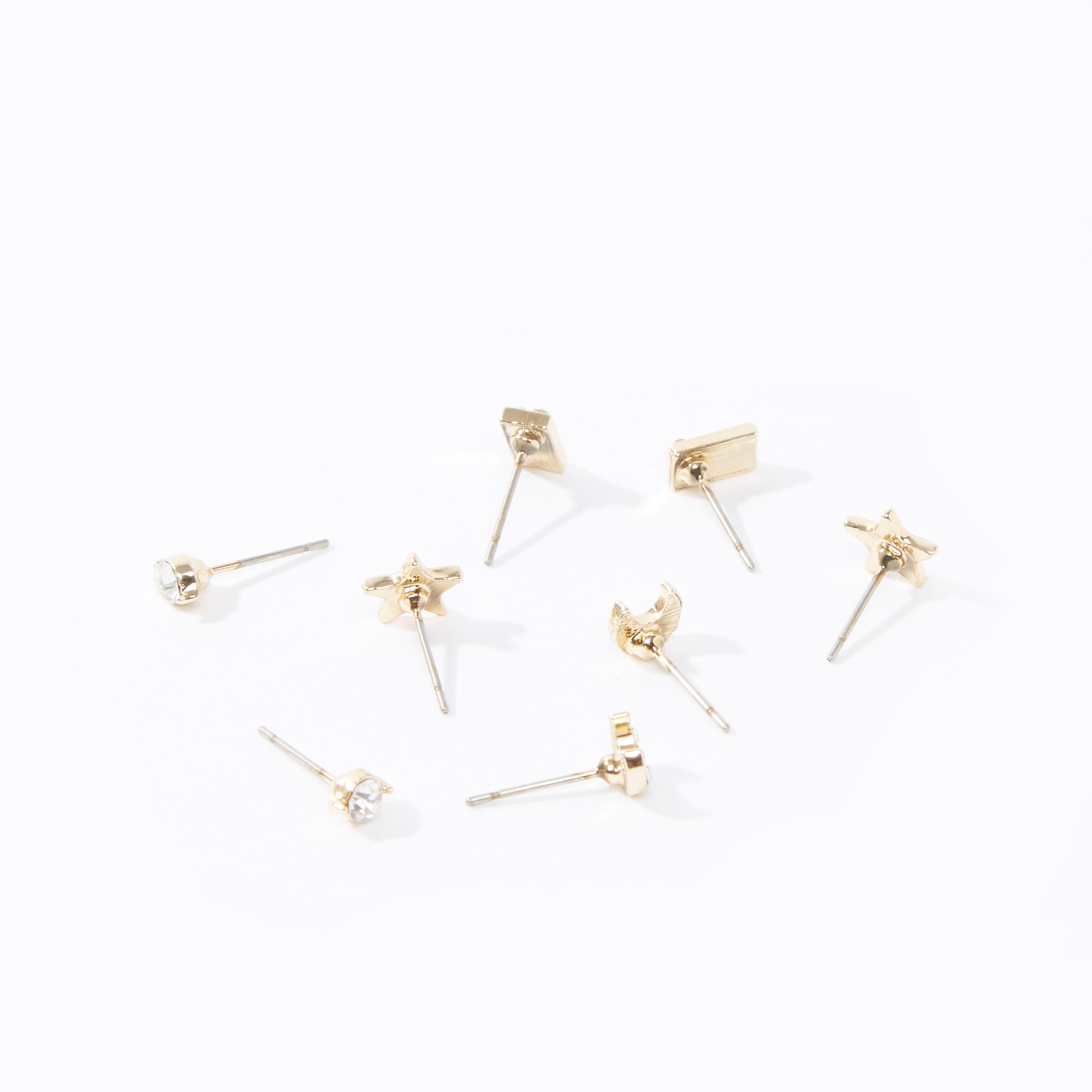 أقراط متنوعة بمكبس إغلاق - طقم من 4 أزواج-women-watchesandjewellery-jewellery-earrings-image-3