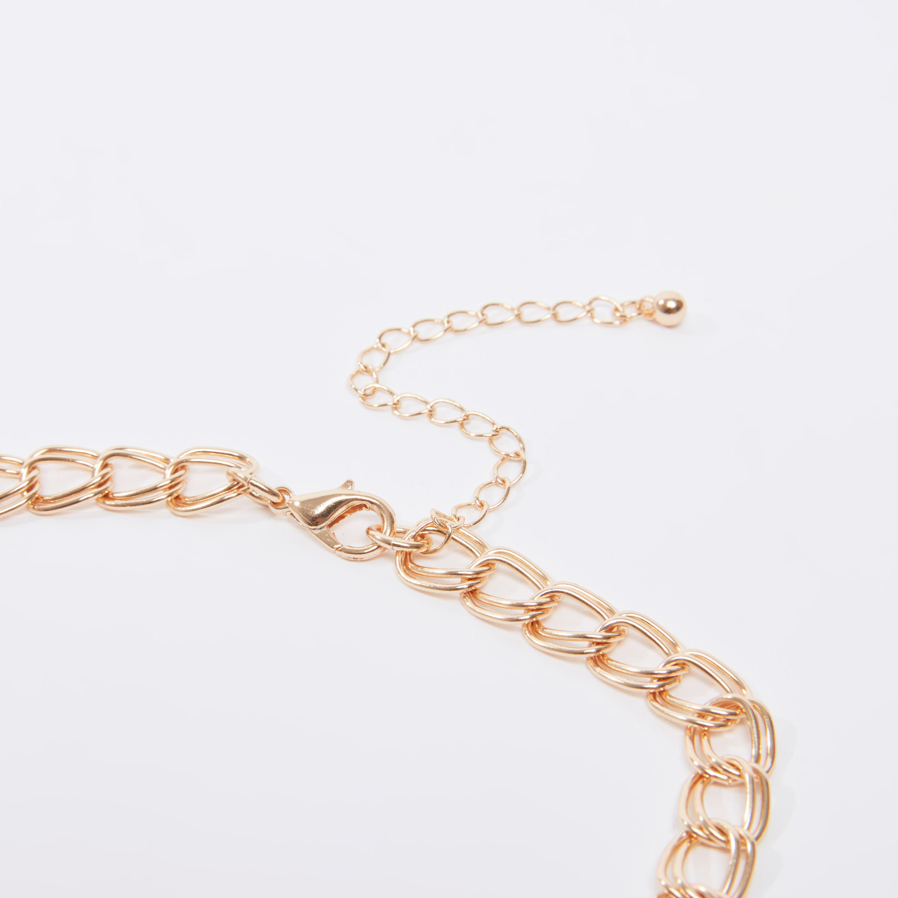 قلادة ميتاليك بمشبك إغلاق ودلّايات-women-watchesandjewellery-jewellery-necklacesandpendants-image-3