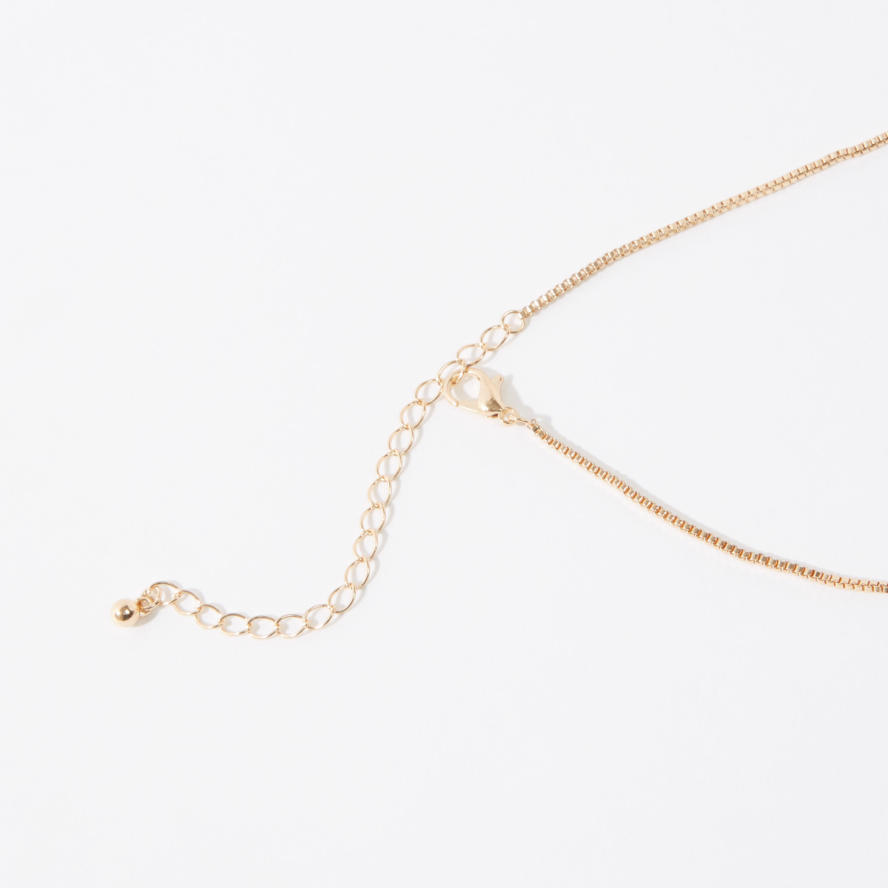 عقد بدلّاية حرف R ميتاليك ومشبك إغلاق-women-watchesandjewellery-jewellery-necklacesandpendants-image-3