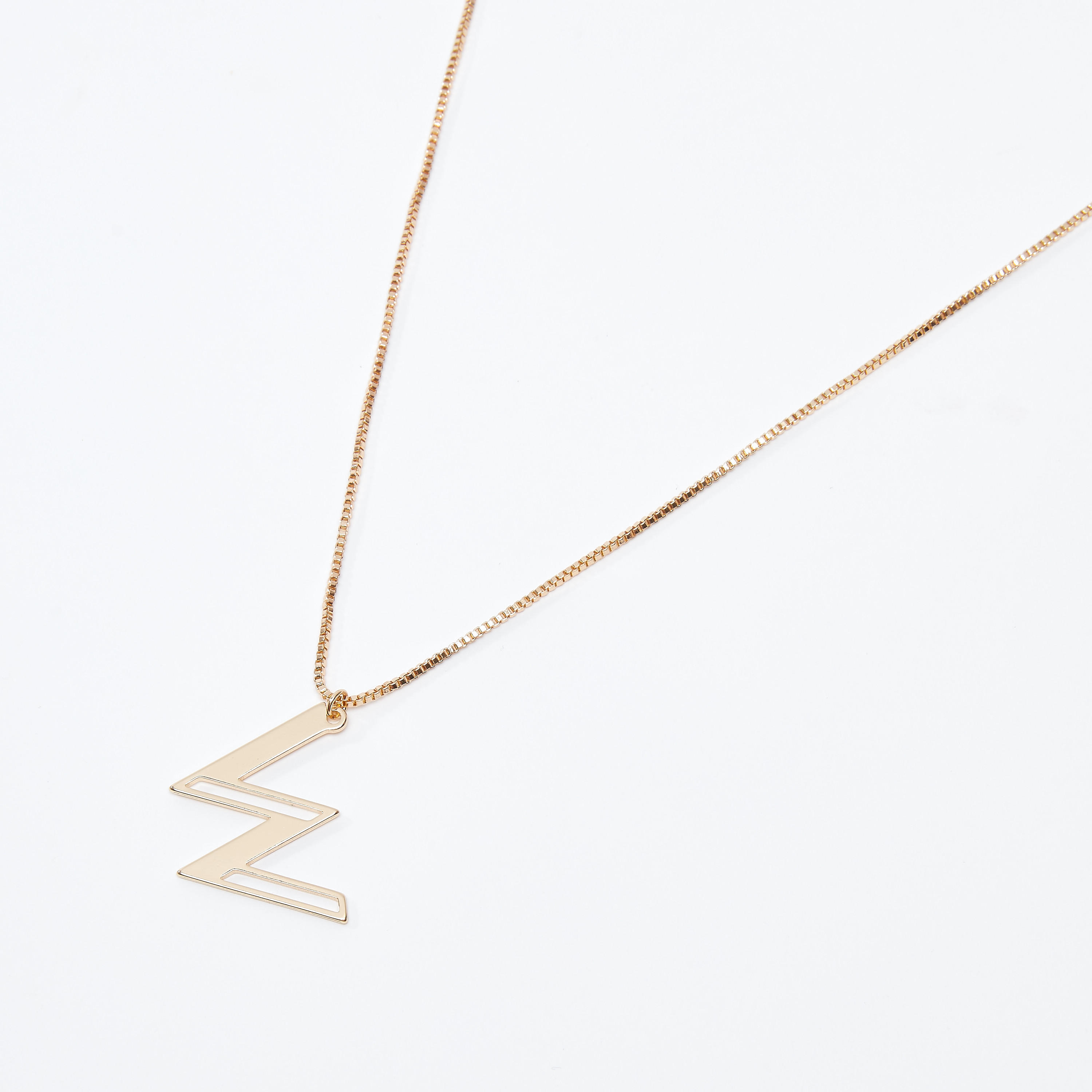 عقد بدلّاية W ميتاليك ومشبك إغلاق-women-watchesandjewellery-jewellery-necklacesandpendants-image-1