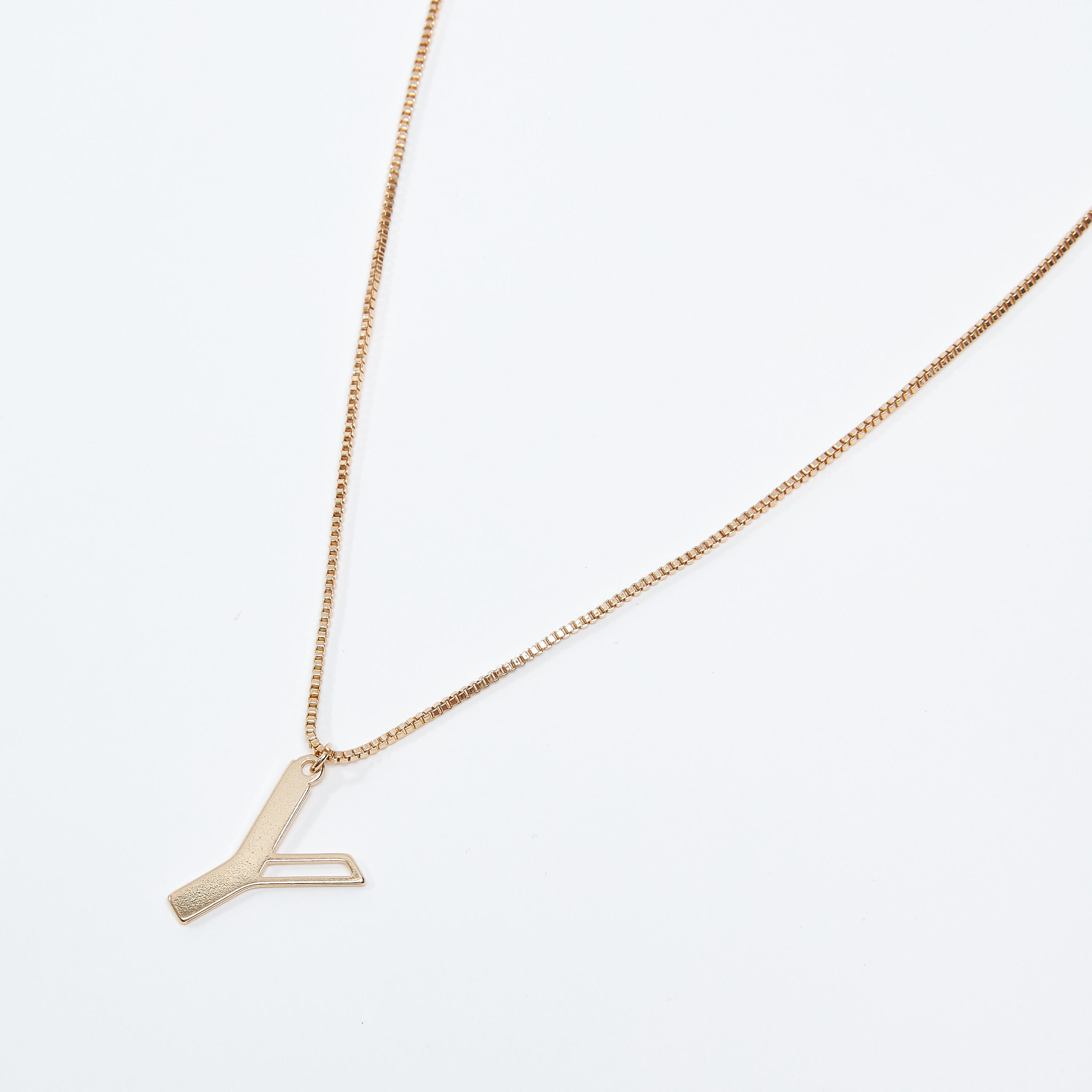 عقد بدلّاية Y ميتاليك ومشبك إغلاق-women-watchesandjewellery-jewellery-necklacesandpendants-image-1