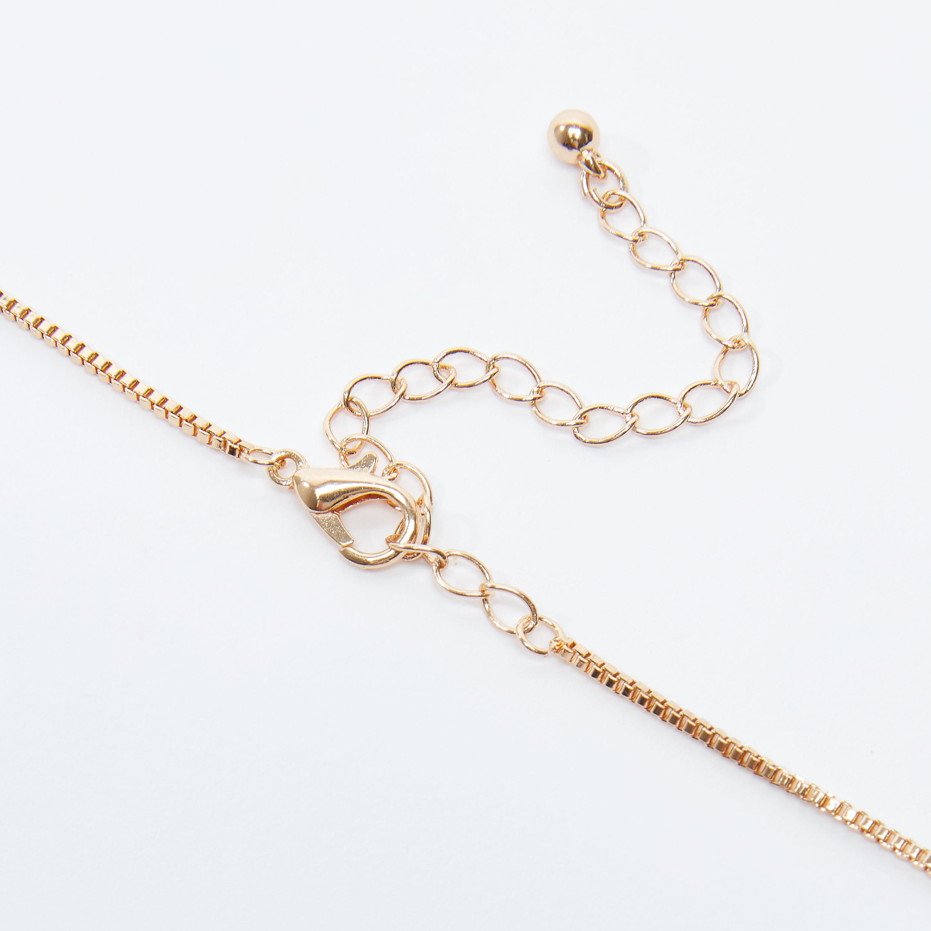 عقد بدلّاية حرف H ميتاليك ومشبك إغلاق-women-watchesandjewellery-jewellery-necklacesandpendants-image-3