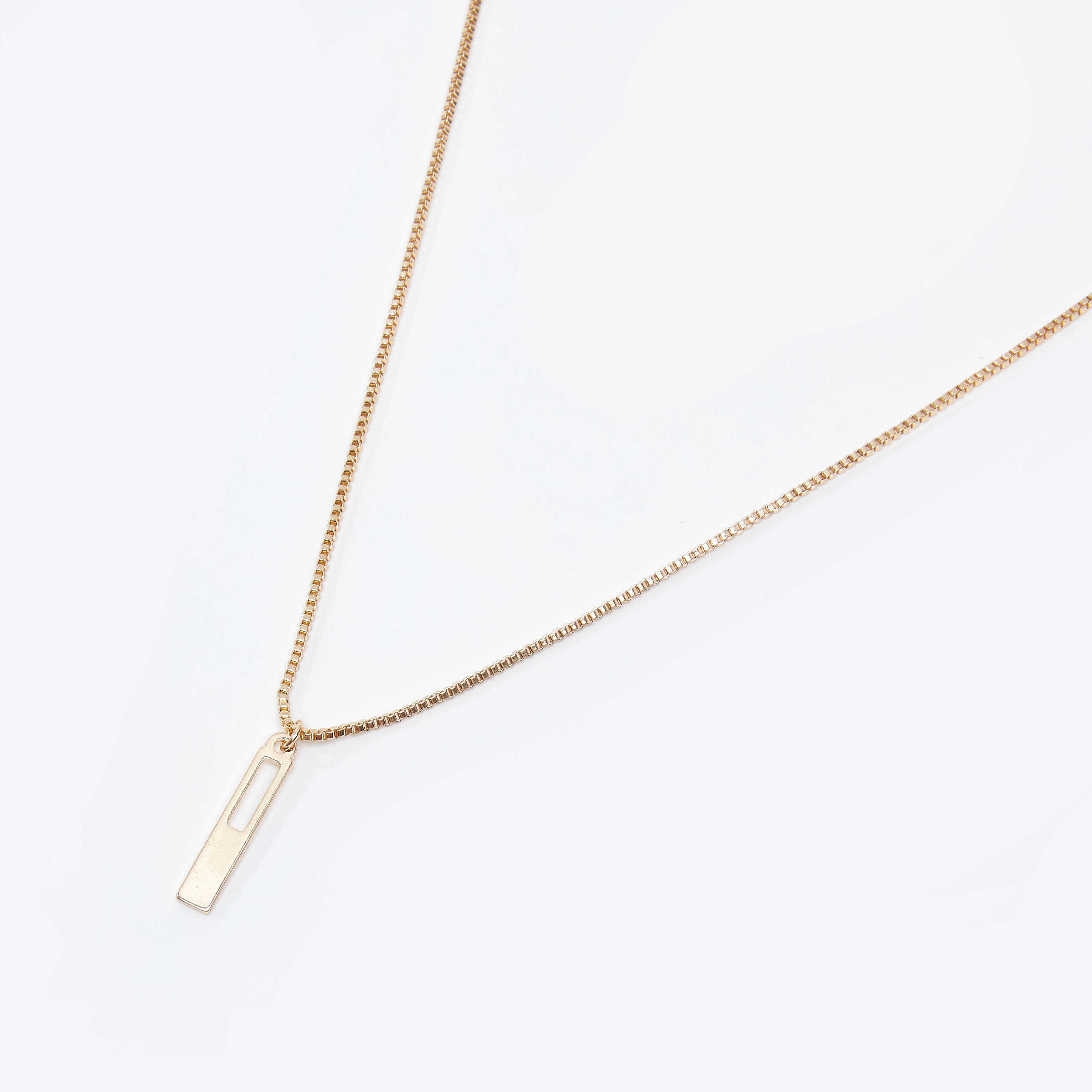 عقد ميتاليك بدلّاية ومشبك إغلاق-women-watchesandjewellery-jewellery-necklacesandpendants-image-1