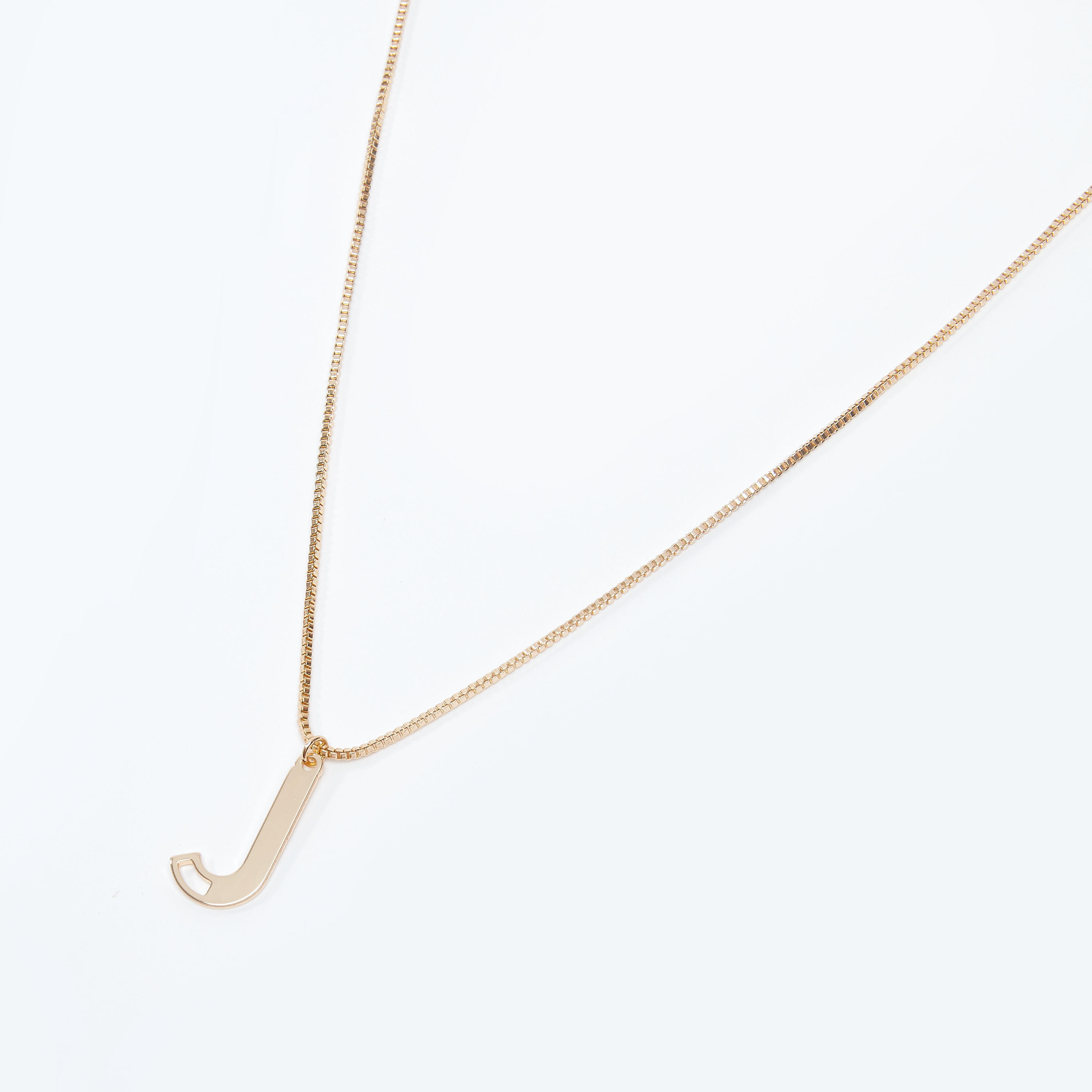 عقد بدلّاية J ميتاليك ومشبك إغلاق-women-watchesandjewellery-jewellery-necklacesandpendants-image-1