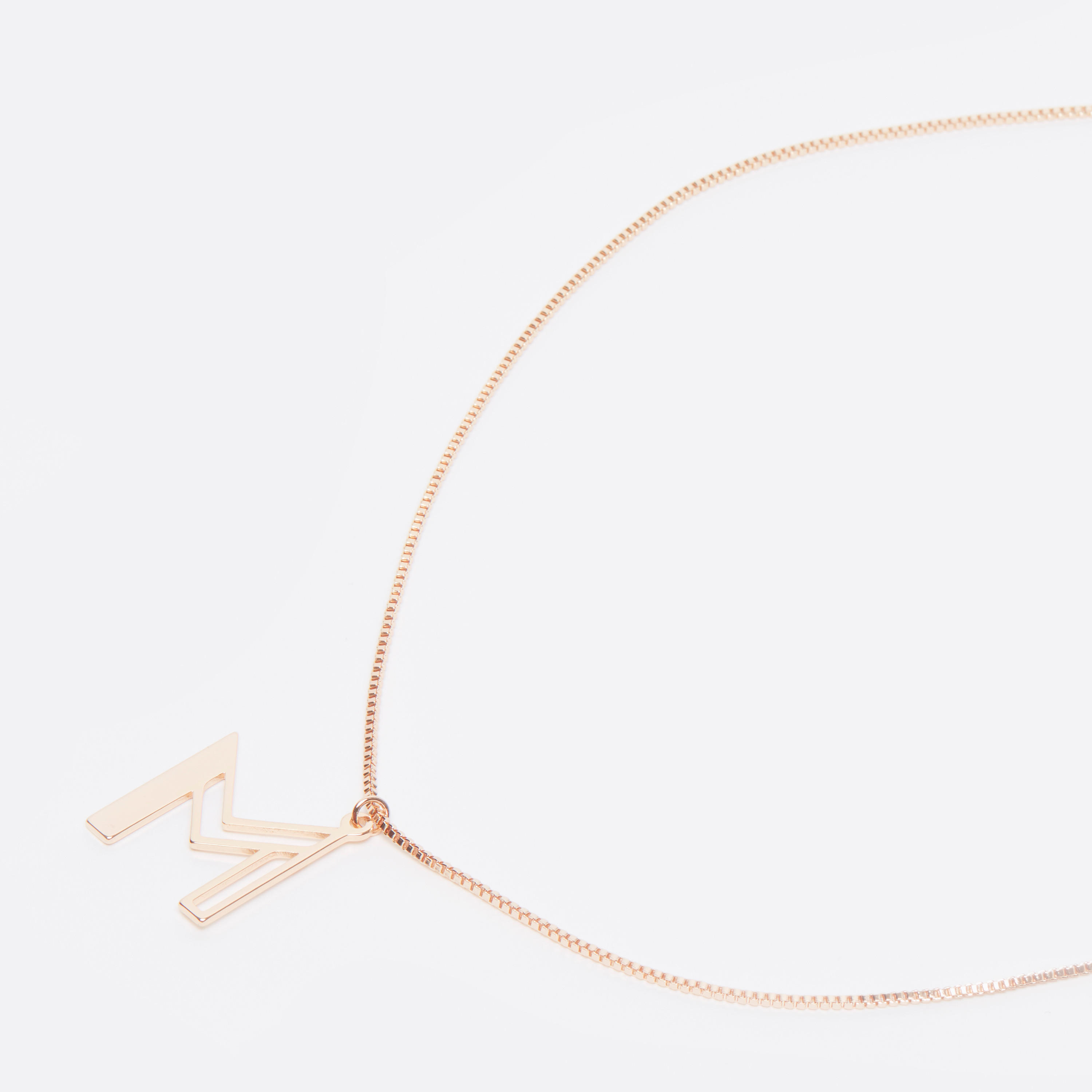 Metallic M Letter Pendant Necklace with Lobster Clasp-women-watchesandjewellery-jewellery-necklacesandpendants-image-1