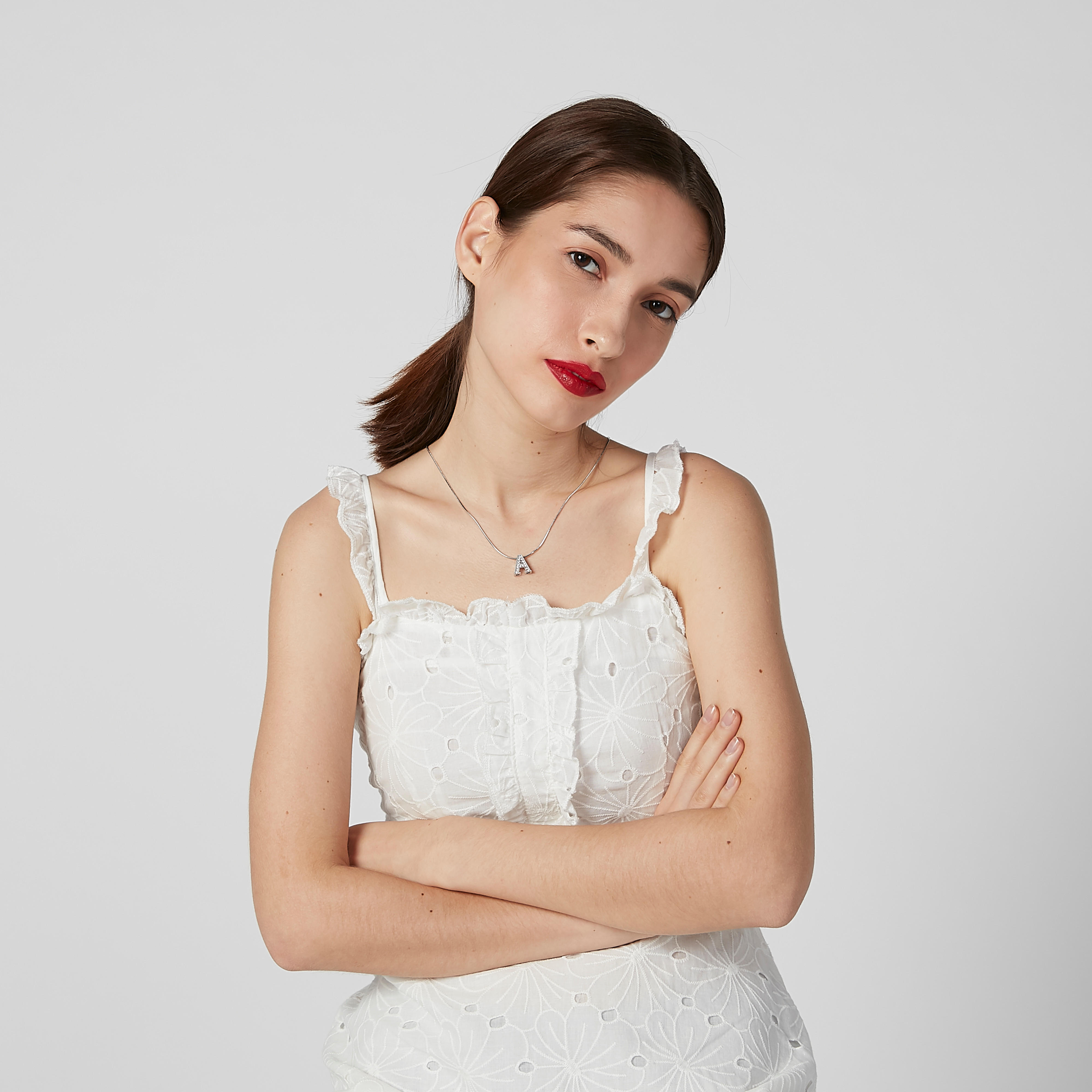 قلادة بدلّاية A مرصّعة ومشبك إغلاق-women-watchesandjewellery-jewellery-necklacesandpendants-image-2