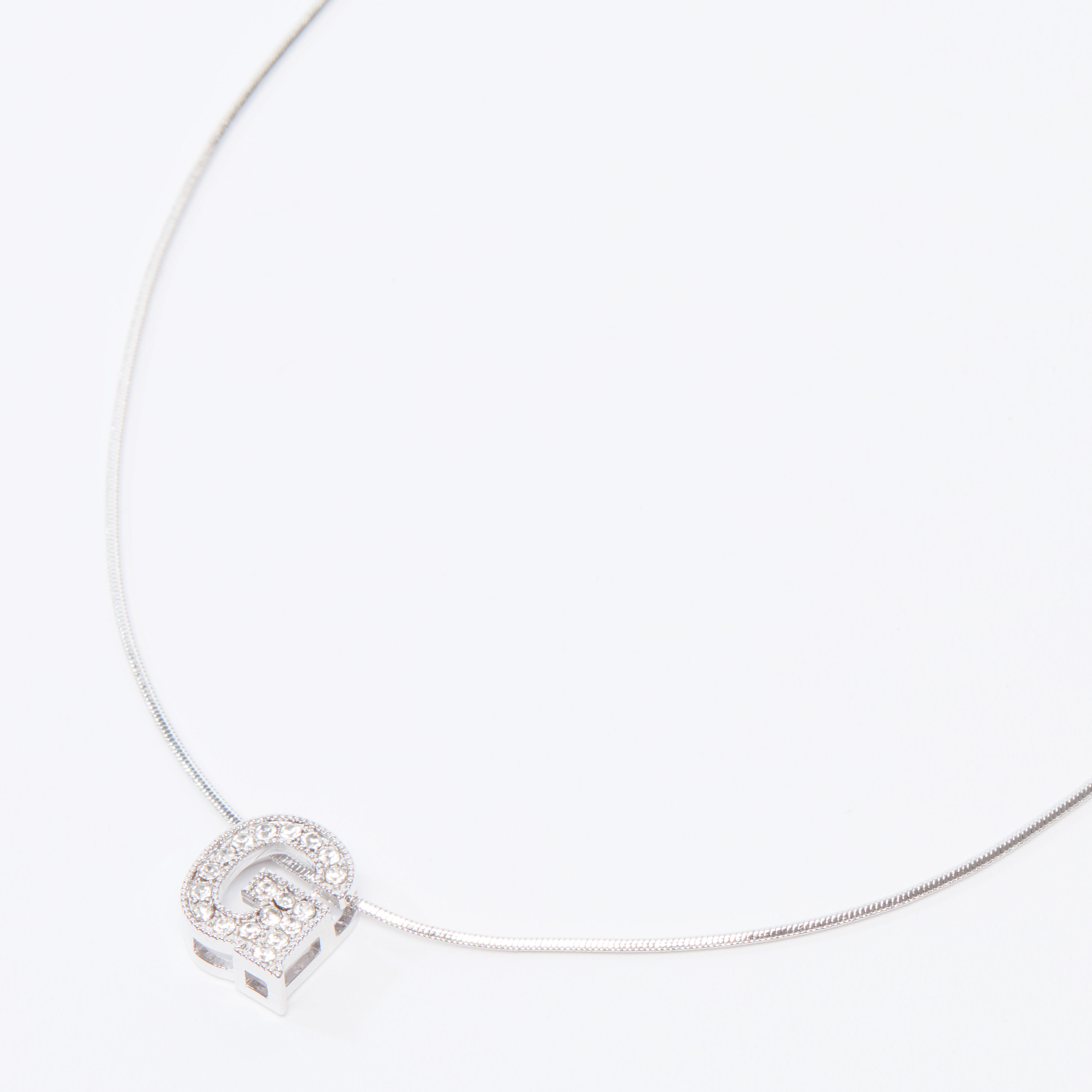 Studded Alphabet G Pendant Necklace with Lobster Clasp-women-watchesandjewellery-jewellery-necklacesandpendants-image-1
