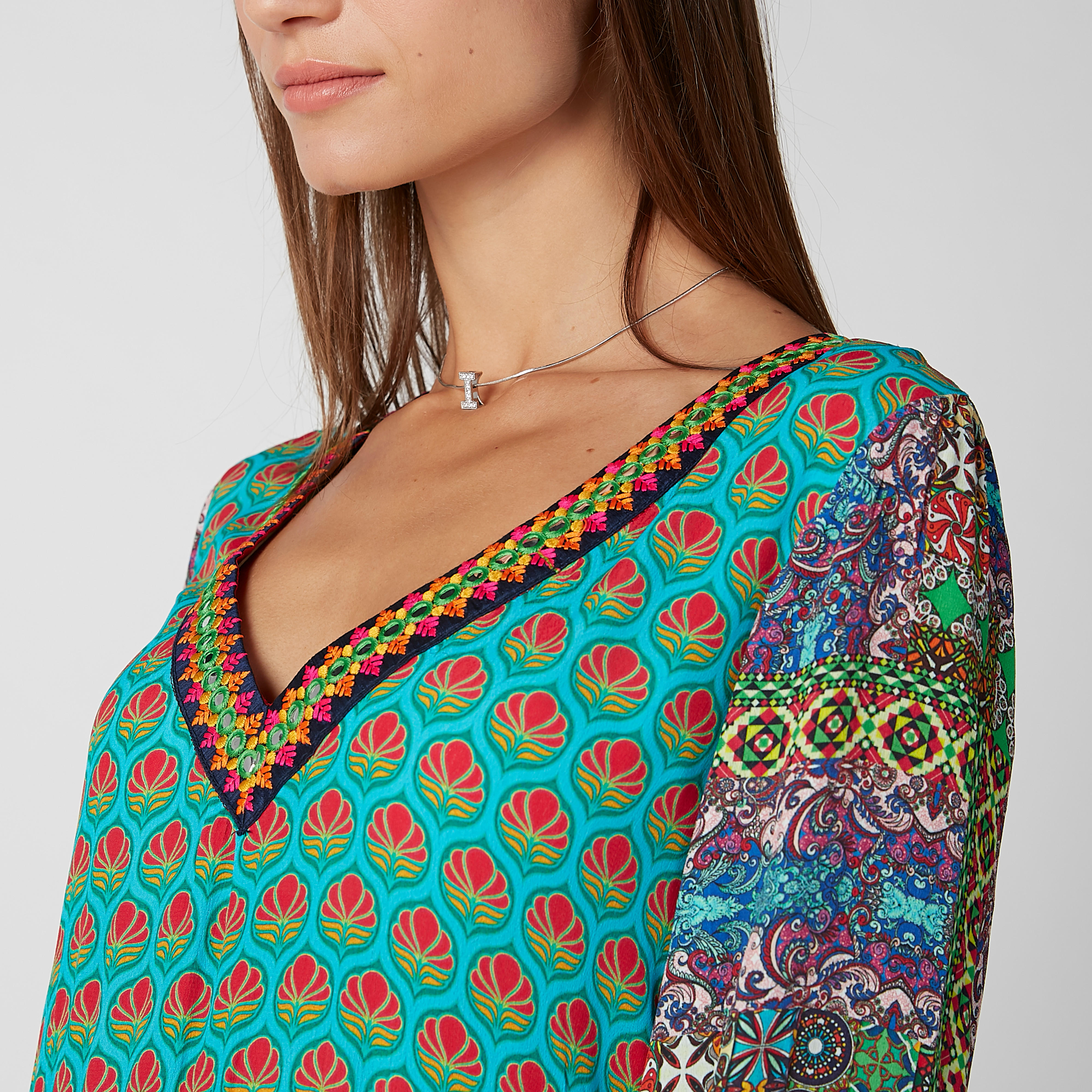عقد بدلّاية حرف I مرصّعة ومشبك إغلاق-women-watchesandjewellery-jewellery-necklacesandpendants-image-2