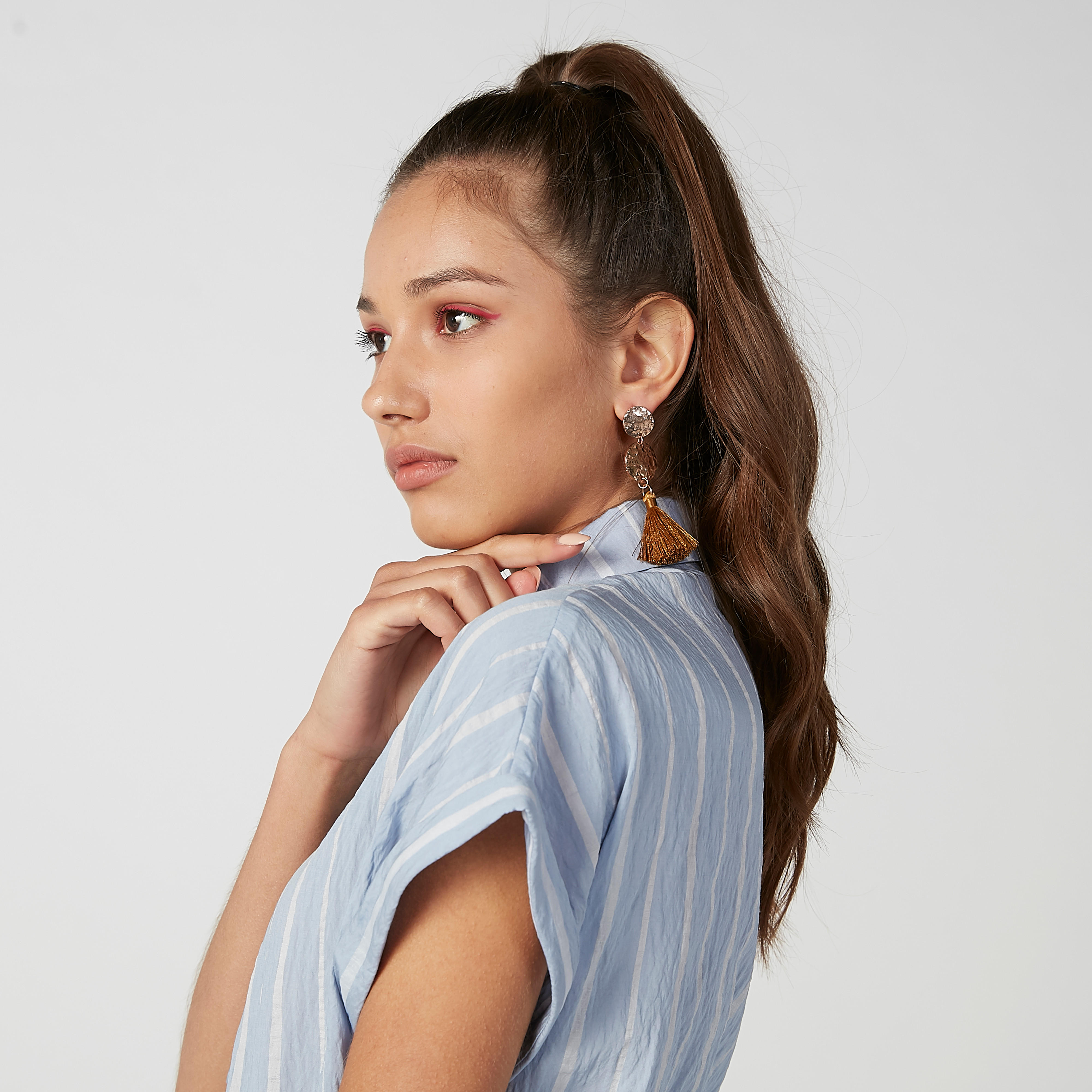 حلقان بدلّاية ومكبس إغلاق وشرّابات-women-watchesandjewellery-jewellery-earrings-image-2