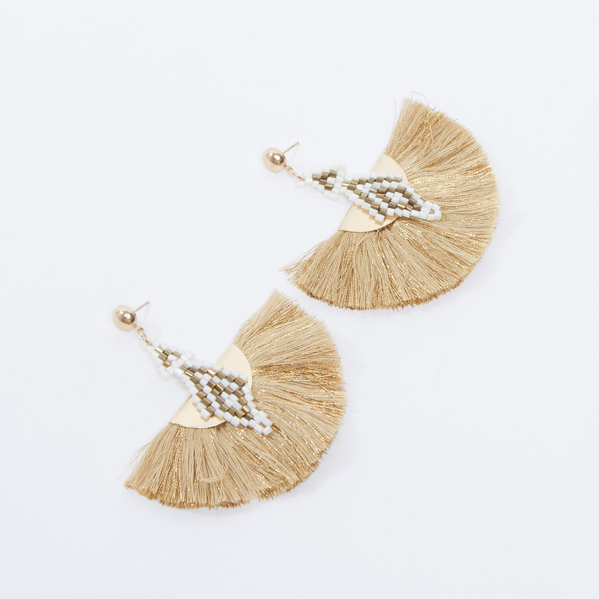 حلقان بدلّاية مزيّنة ومكبس إغلاق-women-watchesandjewellery-jewellery-earrings-image-4