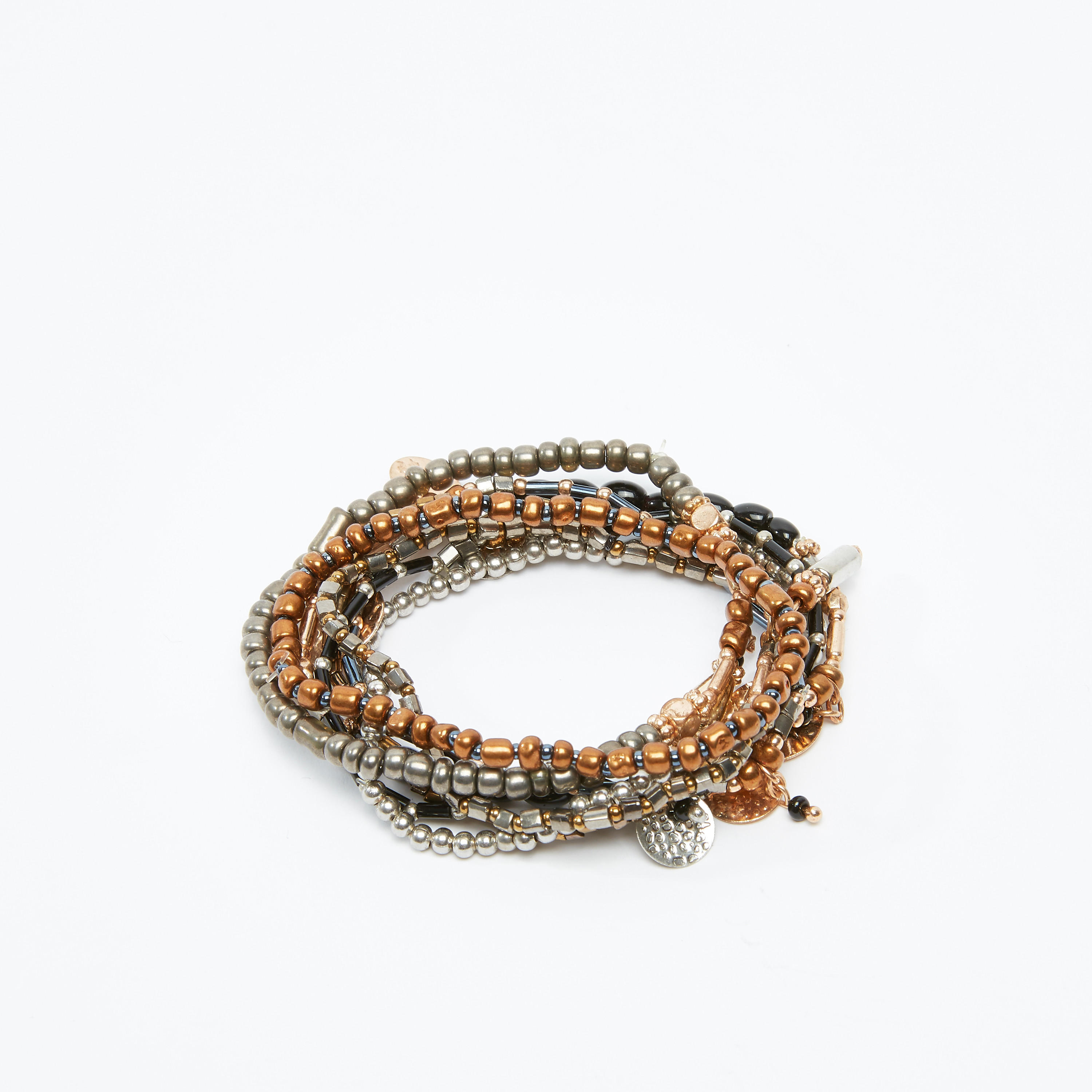 طقم أساور متنوعة من 8 قطع-women-watchesandjewellery-jewellery-banglesandbracelets-image-3