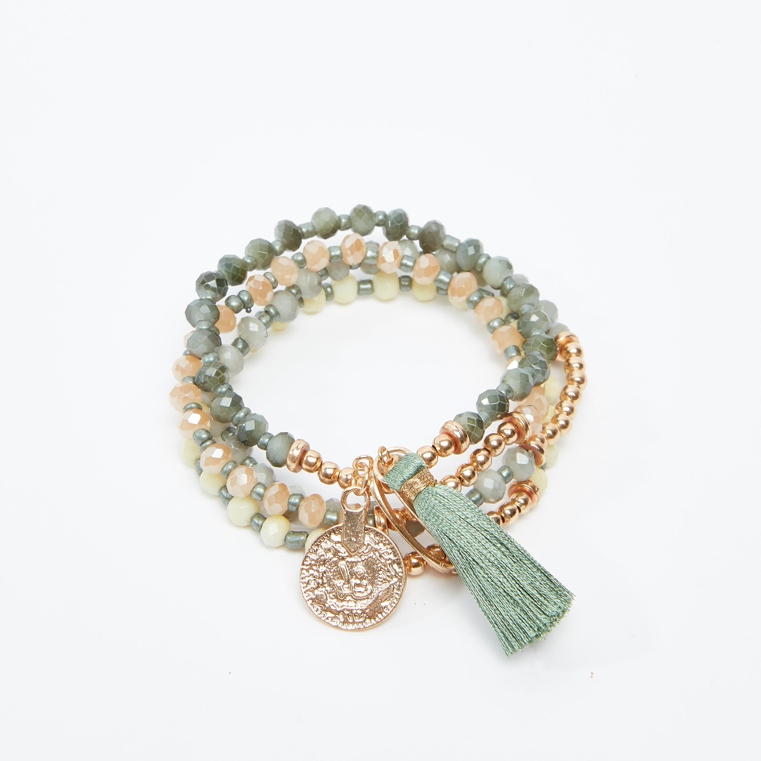 أساور مزيّنة - طقم من 4 قطع-women-watchesandjewellery-jewellery-banglesandbracelets-image-3