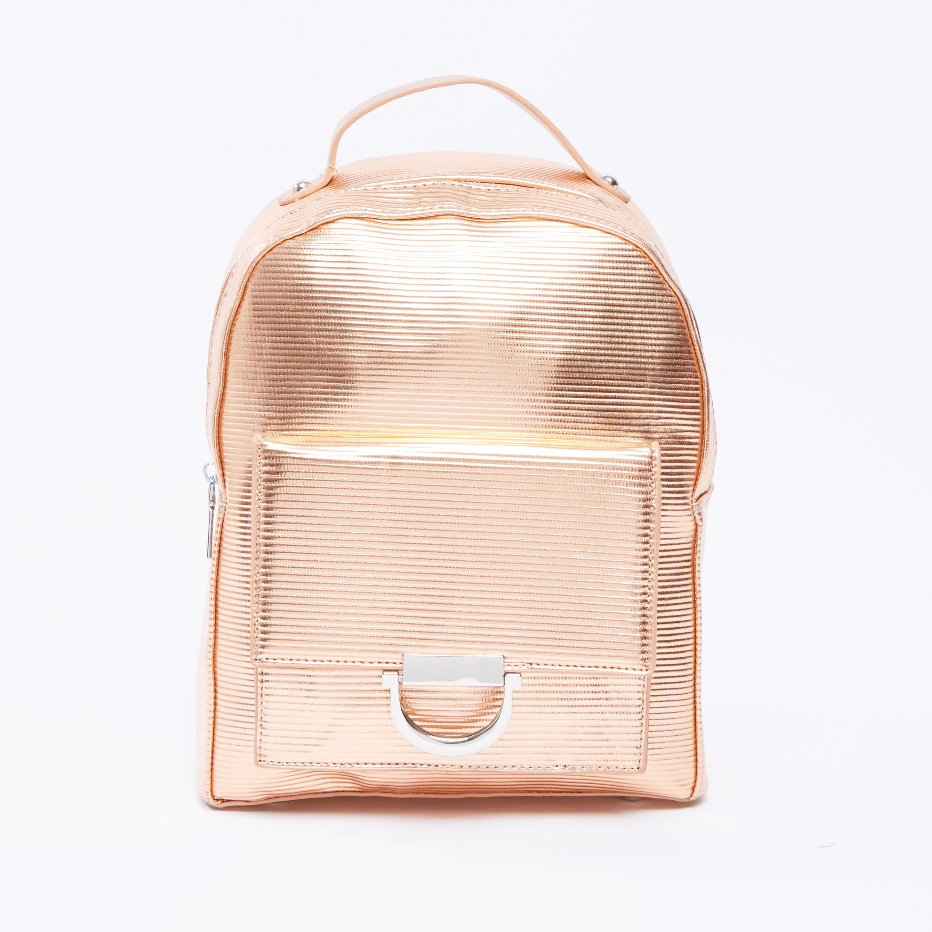 شنطة ظهر بارزة الملمس بسحّاب إغلاق وحمّالات قابلة للتعديل-women-bagsandwallets-handbags-image-5