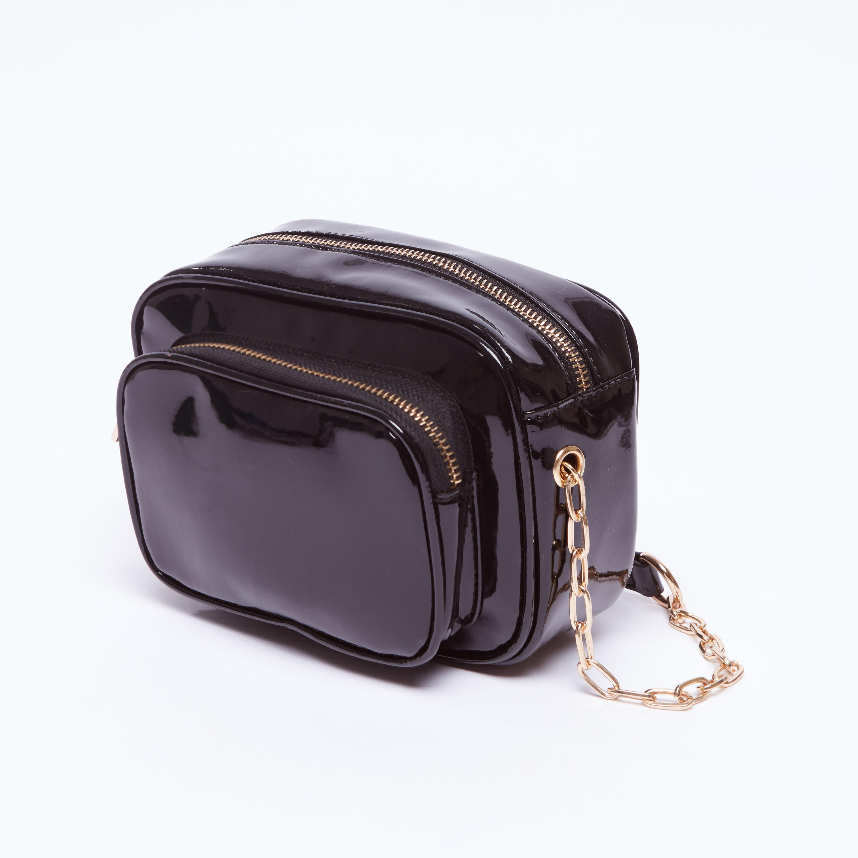 شنطة كروس بودي لامعة بسلسلة ميتاليك-women-bagsandwallets-handbags-image-1