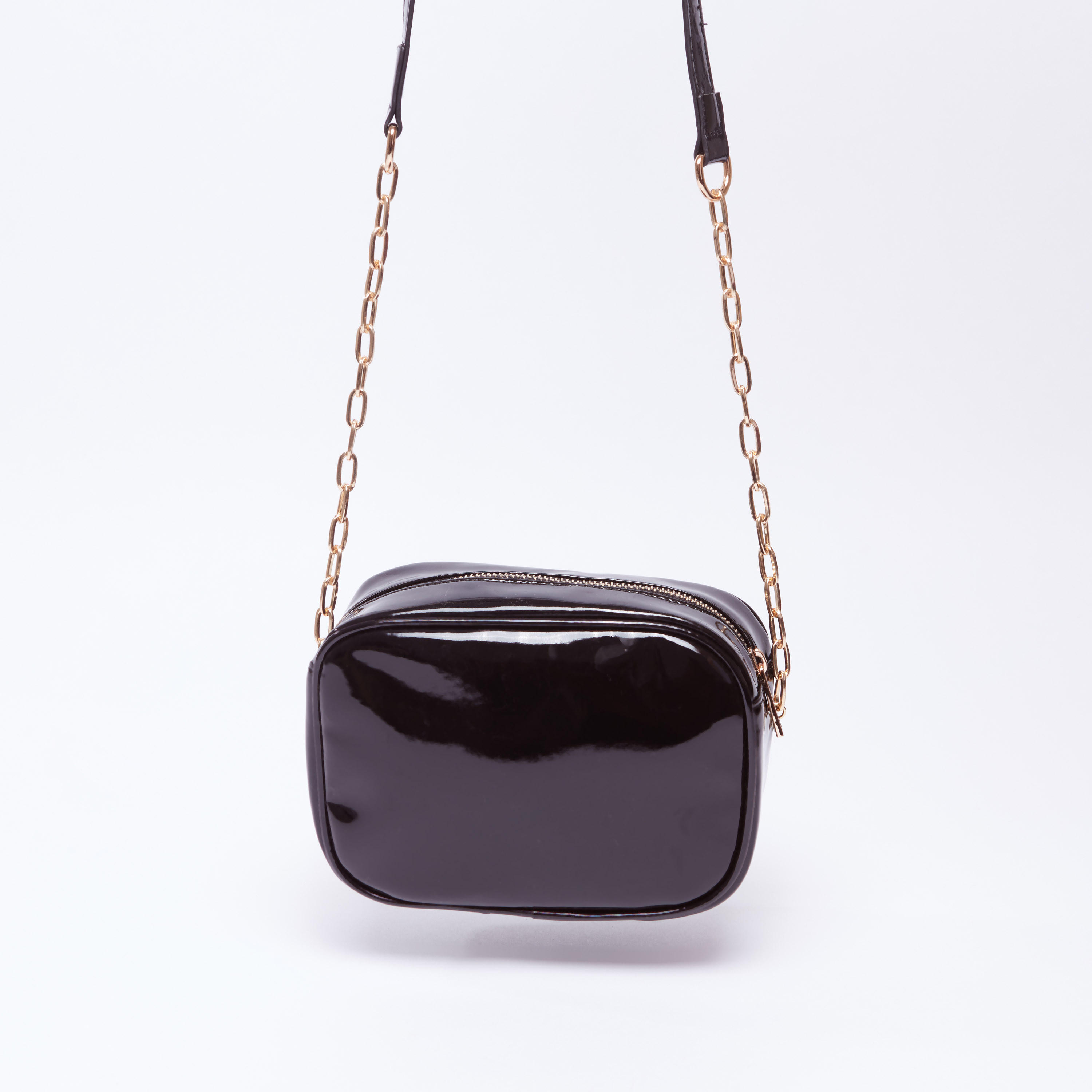 شنطة كروس بودي لامعة بسلسلة ميتاليك-women-bagsandwallets-handbags-image-3