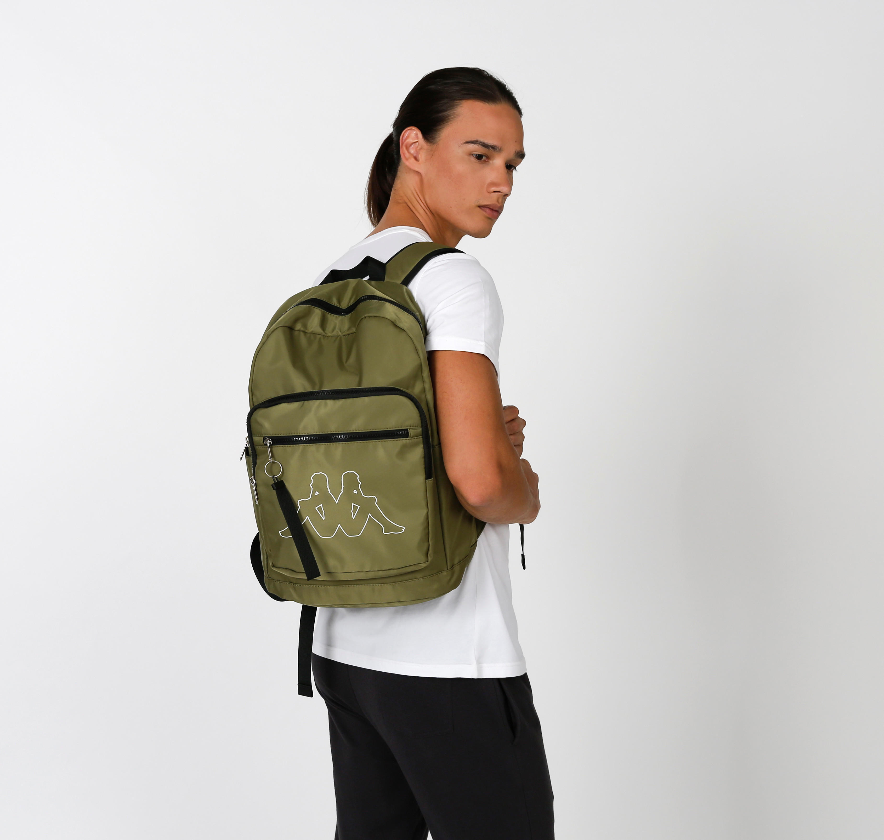 شنطة ظهر بسحّاب إغلاق وحمّالات قابلة للتعديل وطبعات من كابا-men-bags-image-2