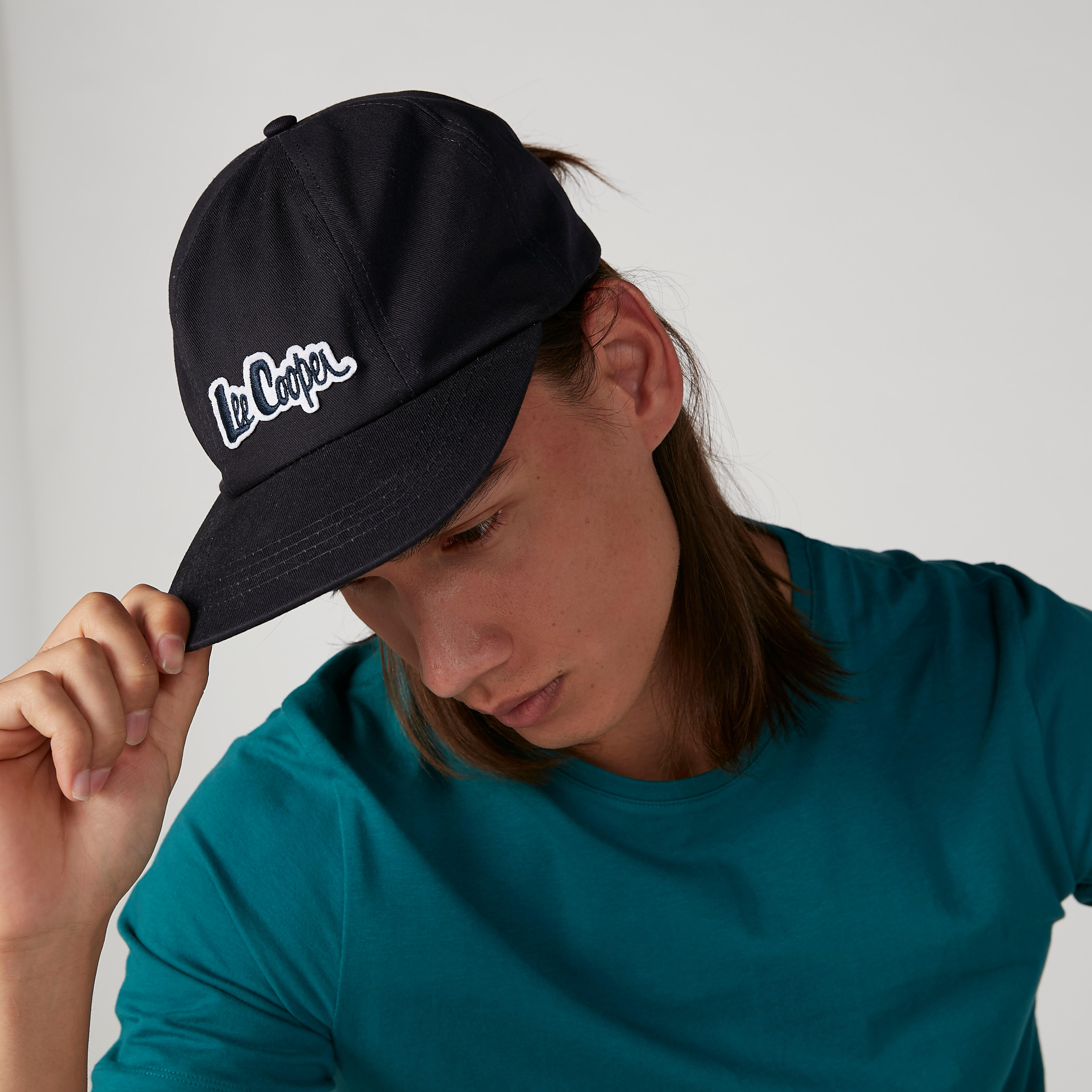 Lee Copper Textured Cap with Plate Buckle Closure-men-caps-image-2