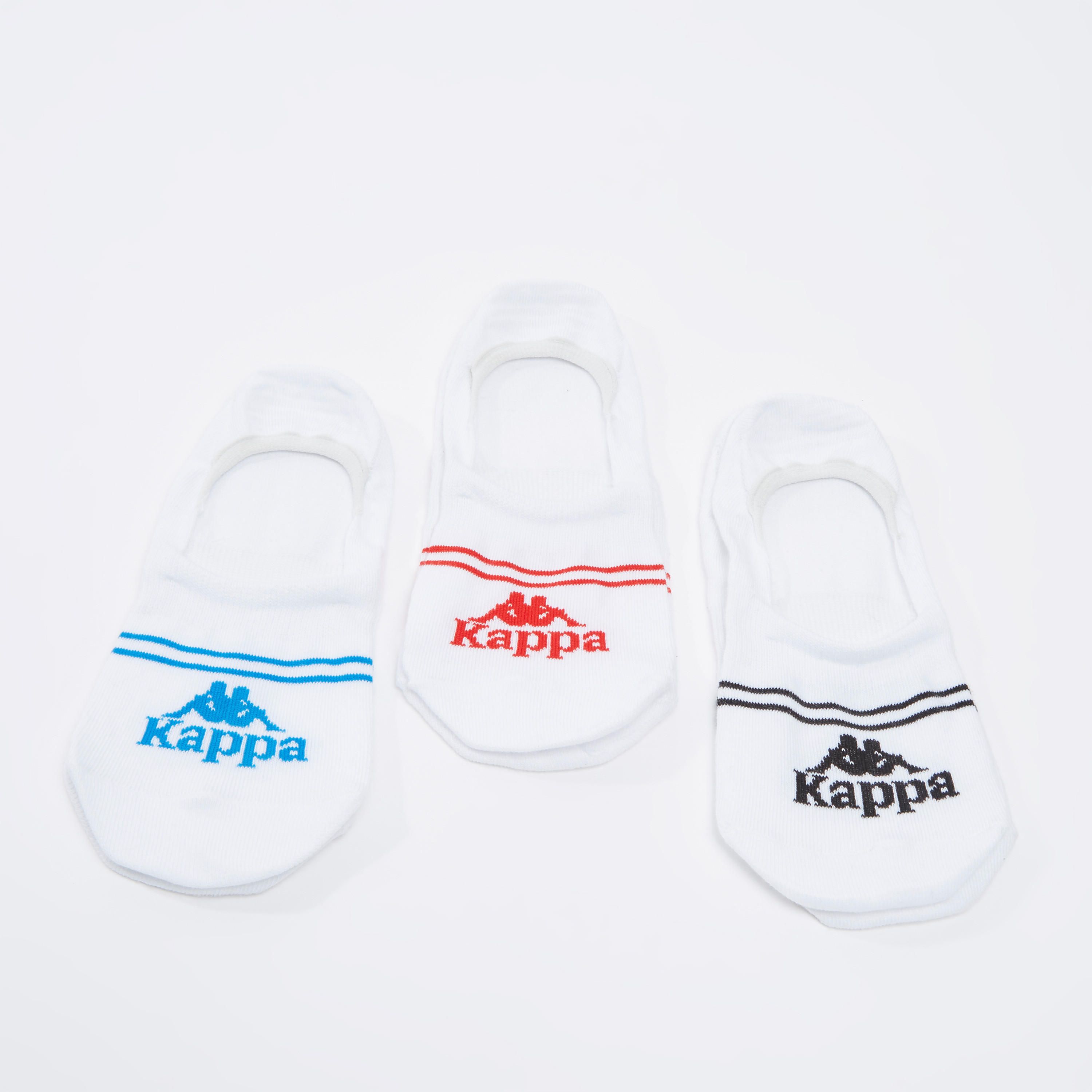 جوارب غير مرئية بحوّاف مطّاطية وطبعات من كابا - طقم من 3 أزواج-men-socks-image-1