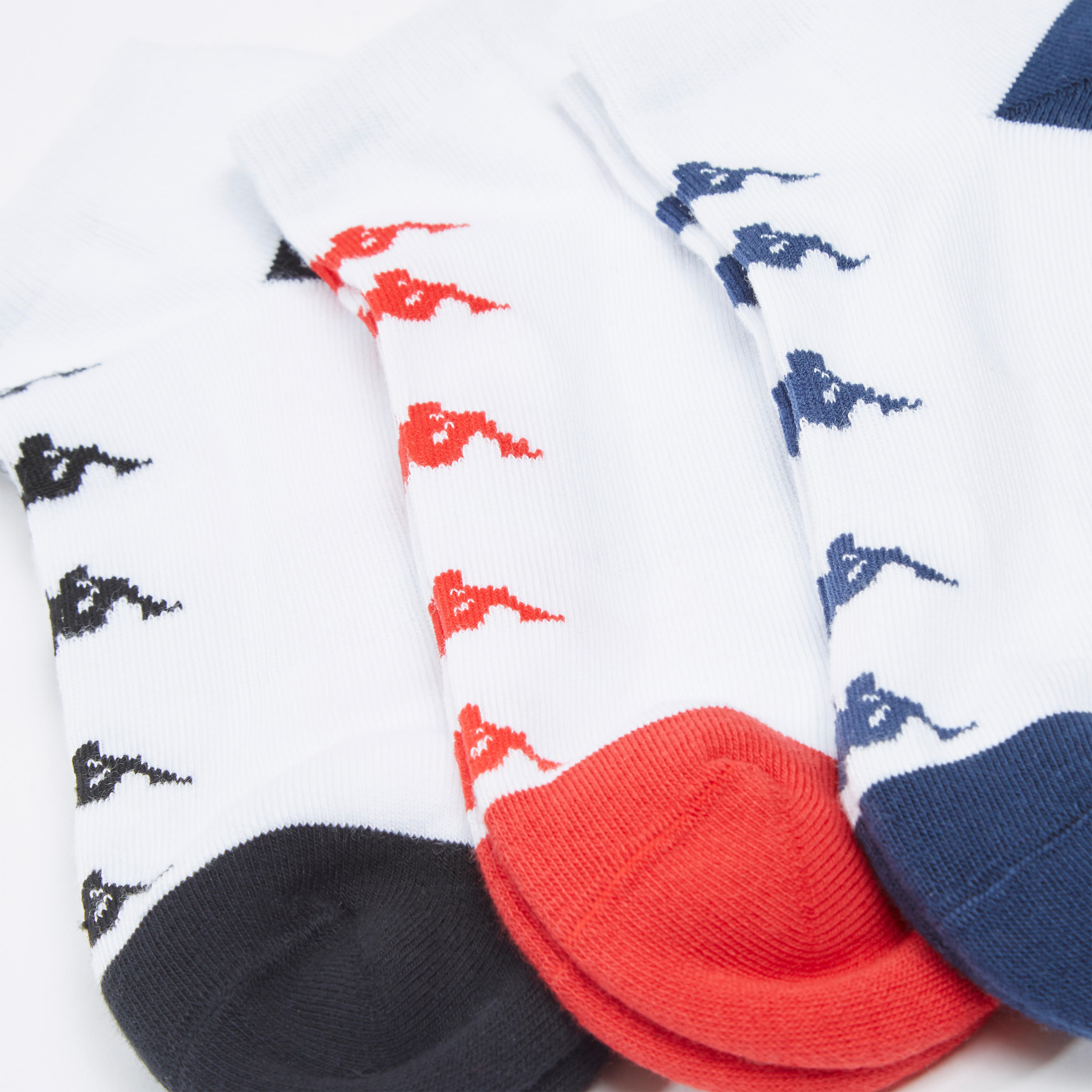 جوارب بارزة الملمس بطول الكاحل بحواف مضلّعة من كابا - طقم من 3 أزواج-men-socks-image-2