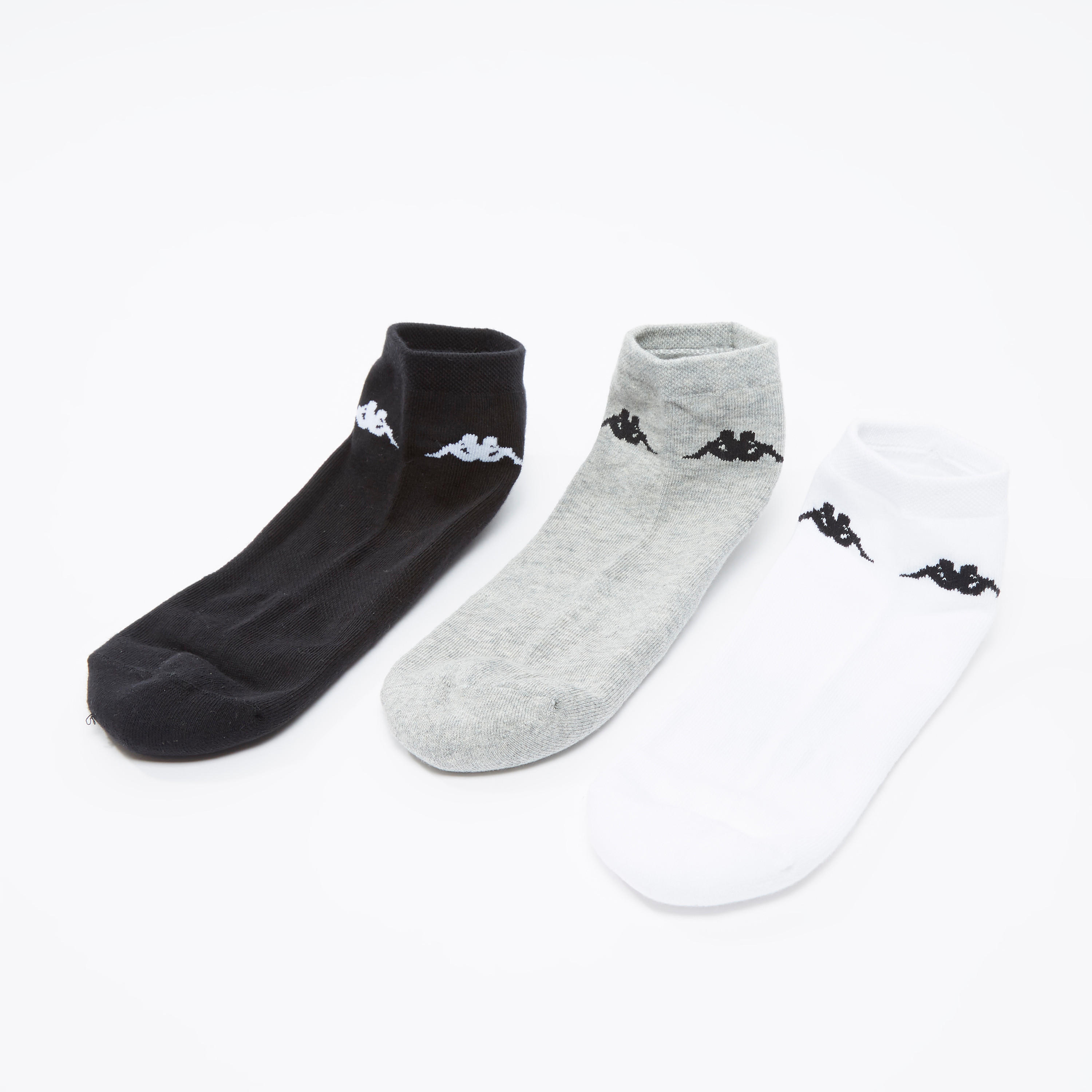 جوارب متنوعة بطول الكاحل بحواف مطّاطية من كابا - طقم من 3 أزواج-men-socks-image-3
