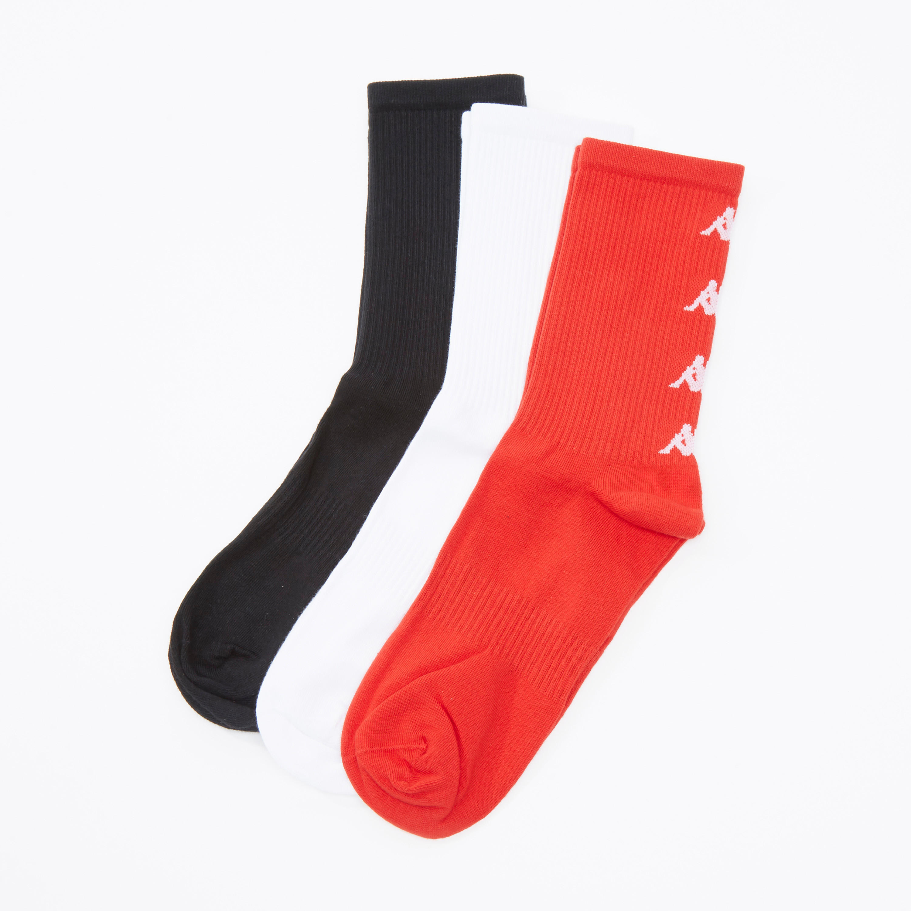 جوارب متنوعة بطول أعلى الكاحل بحواف مضلّعة من كابا - طقم من 3 أزواج-men-socks-image-1
