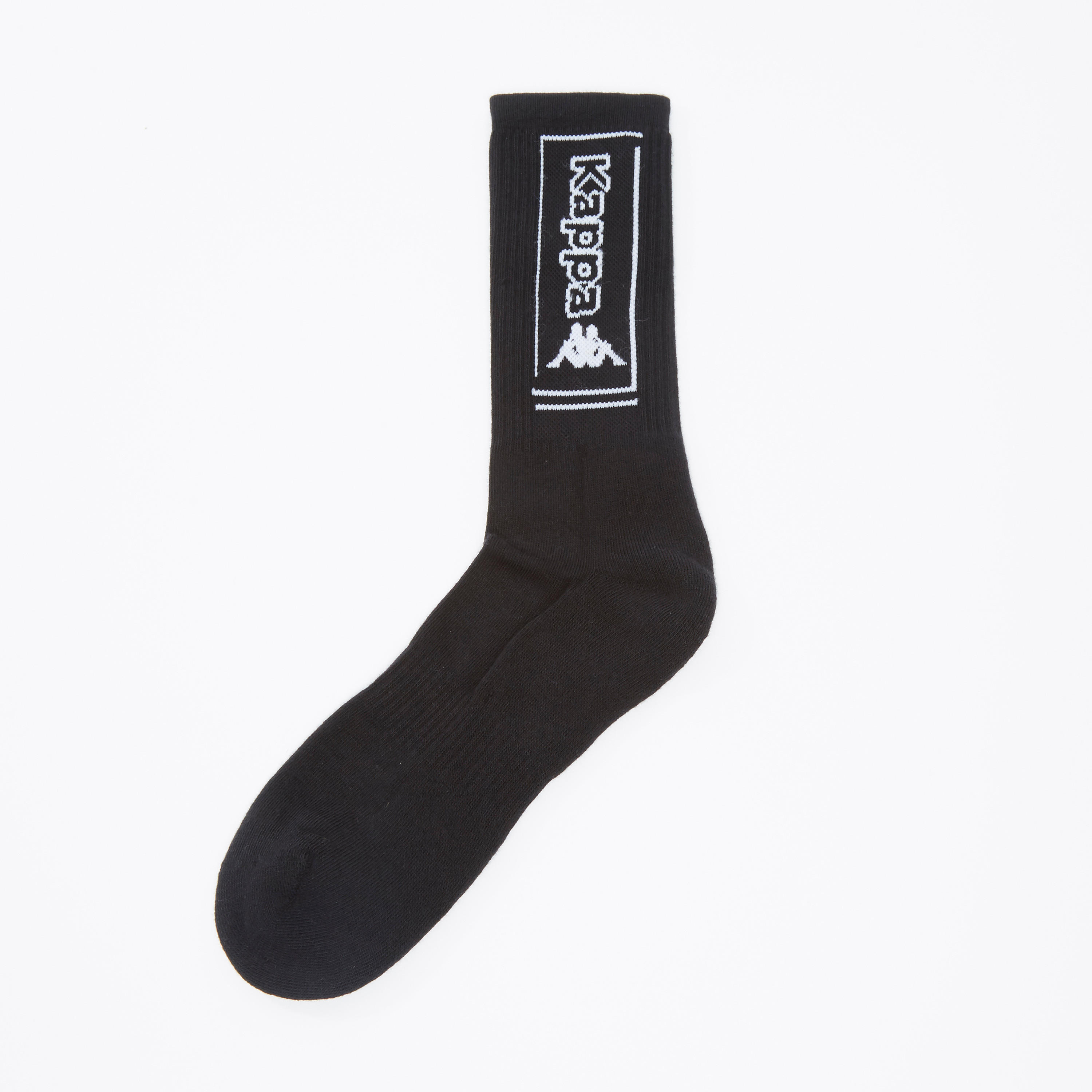 Kappa Printed Crew Length Socks with Ribbed Hem-men-socks-image-1