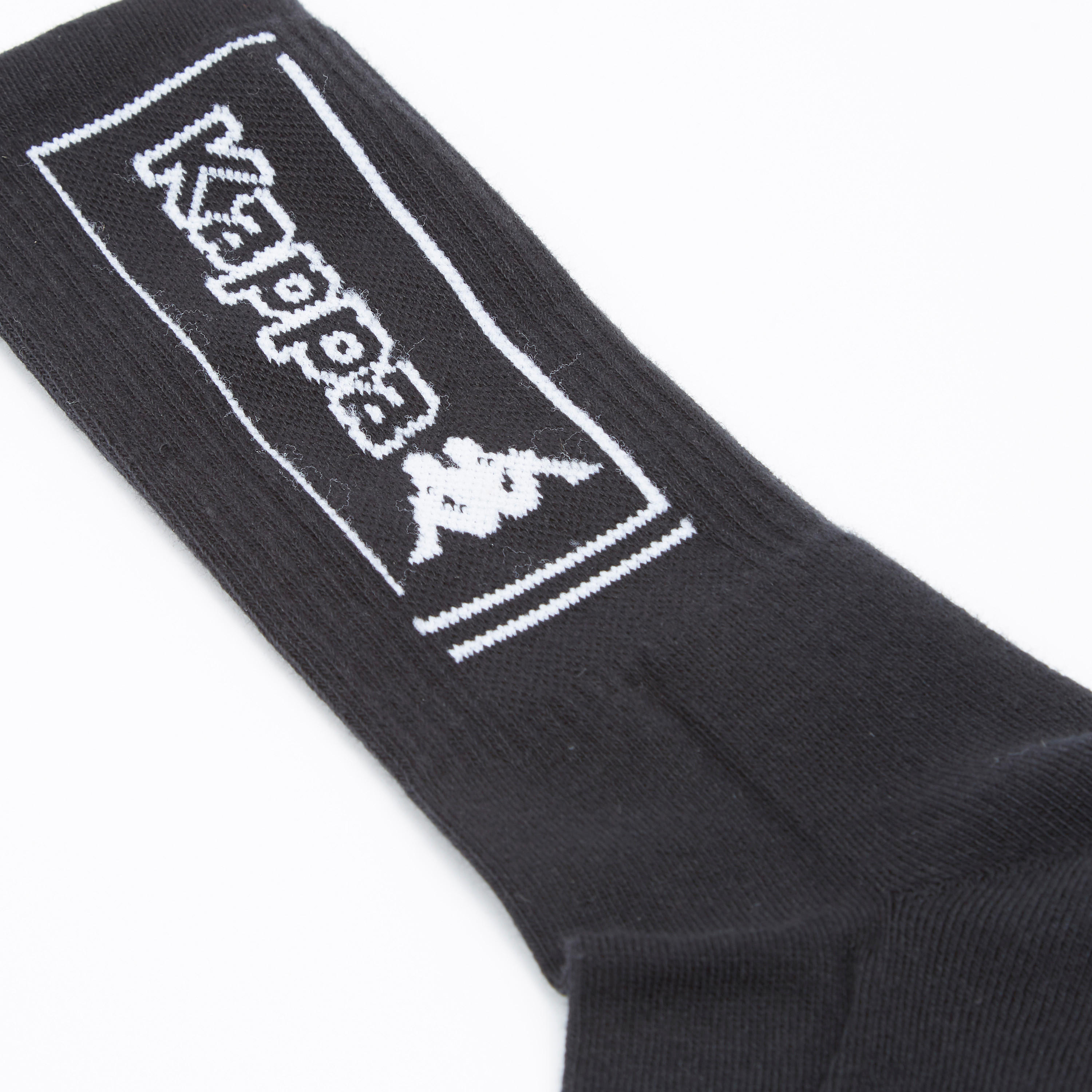 Kappa Printed Crew Length Socks with Ribbed Hem-men-socks-image-2